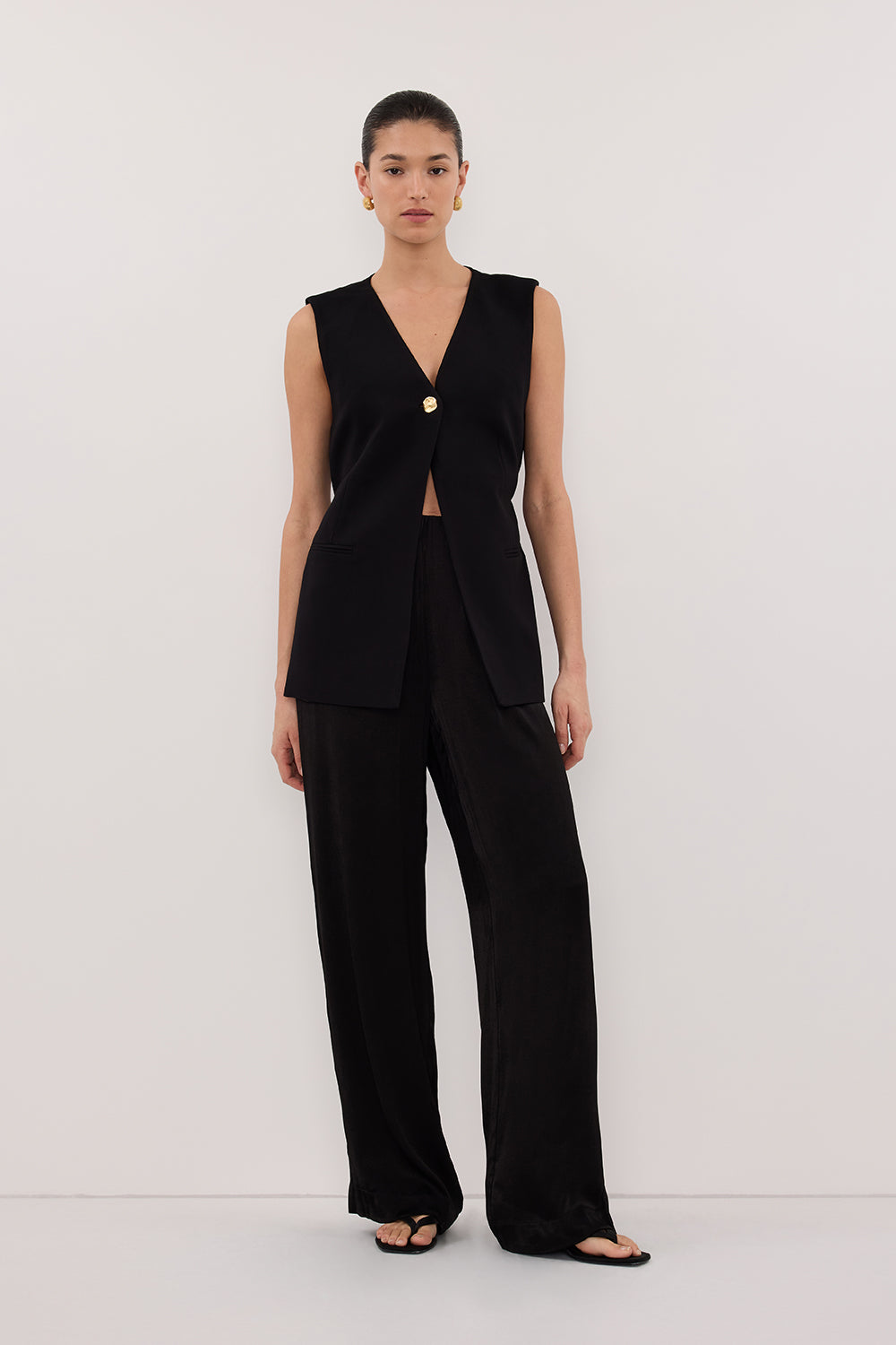 SONNY BLACK TAILORED VEST