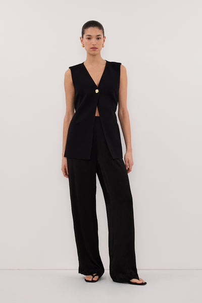 Aude wearing SONNY BLACK TAILORED VEST