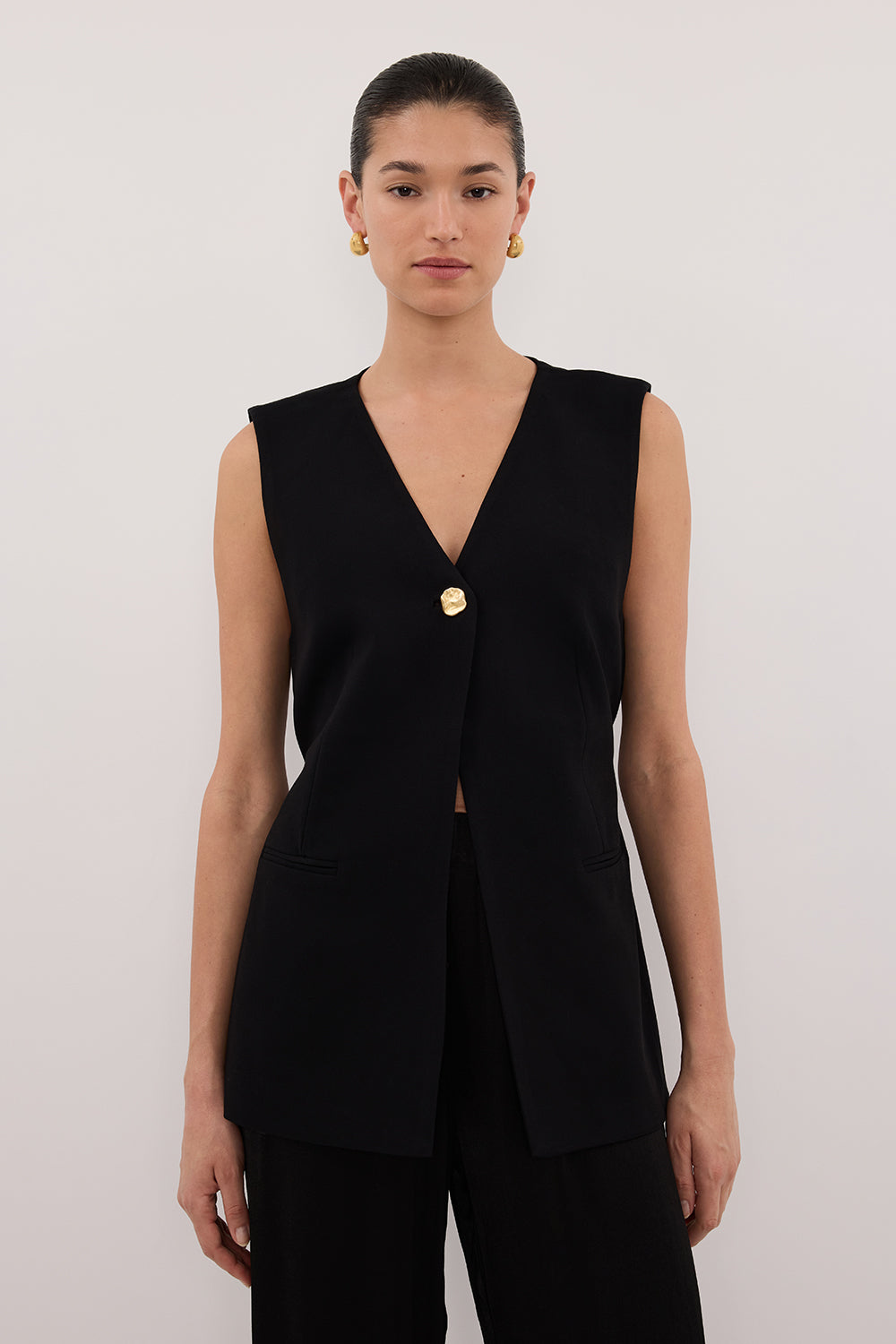 SONNY BLACK TAILORED VEST