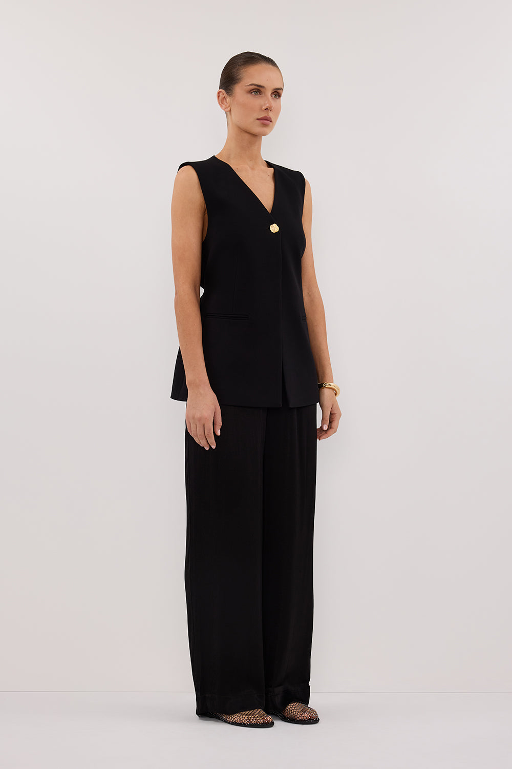 SONNY BLACK TAILORED VEST