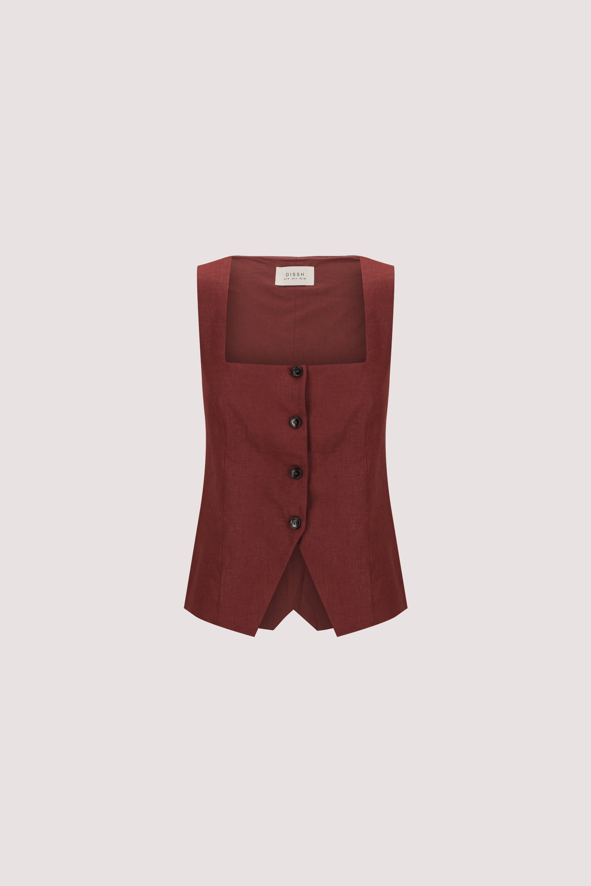 FRAN SAHARA LINEN VEST – DISSH