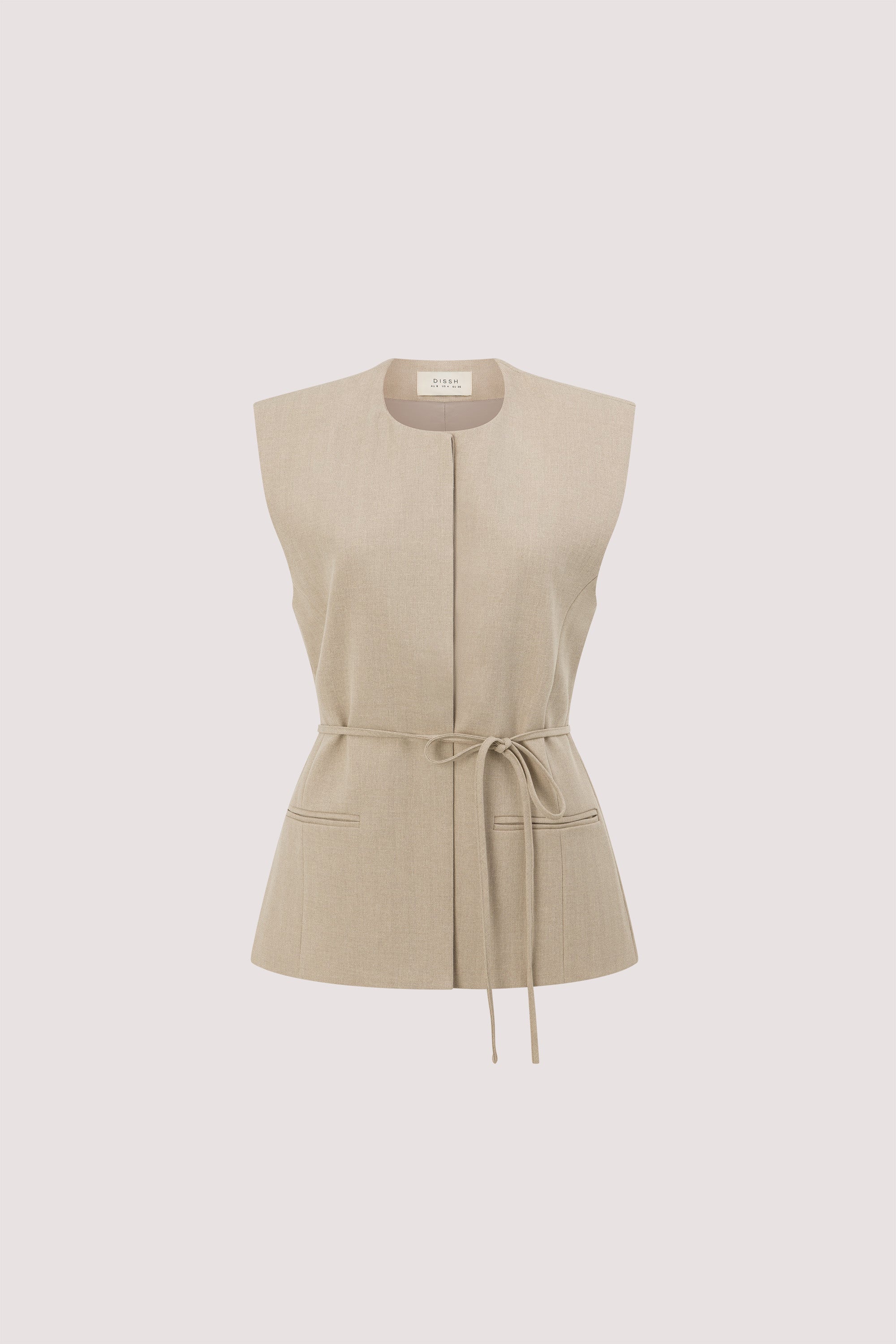 TRINITY OAT TAILORED VEST