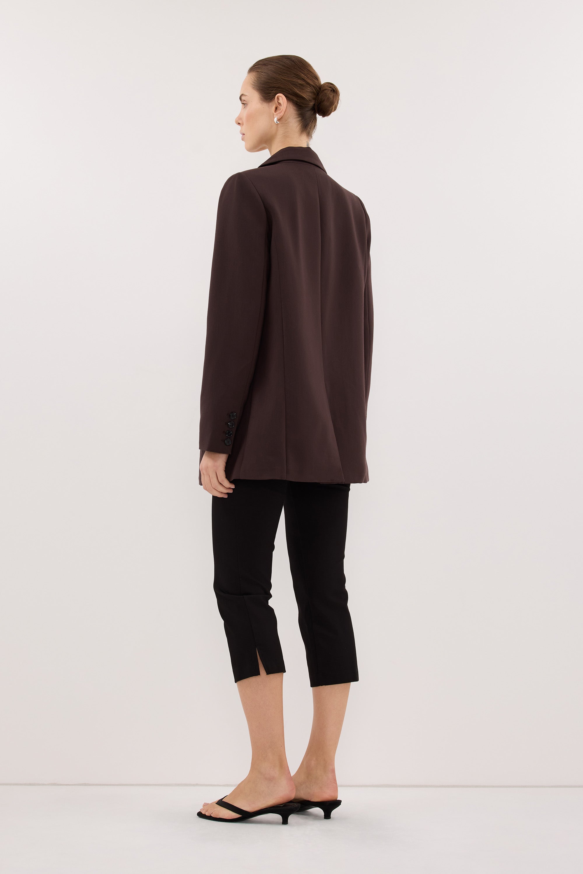 ELLE DARK CHOCOLATE BLAZER