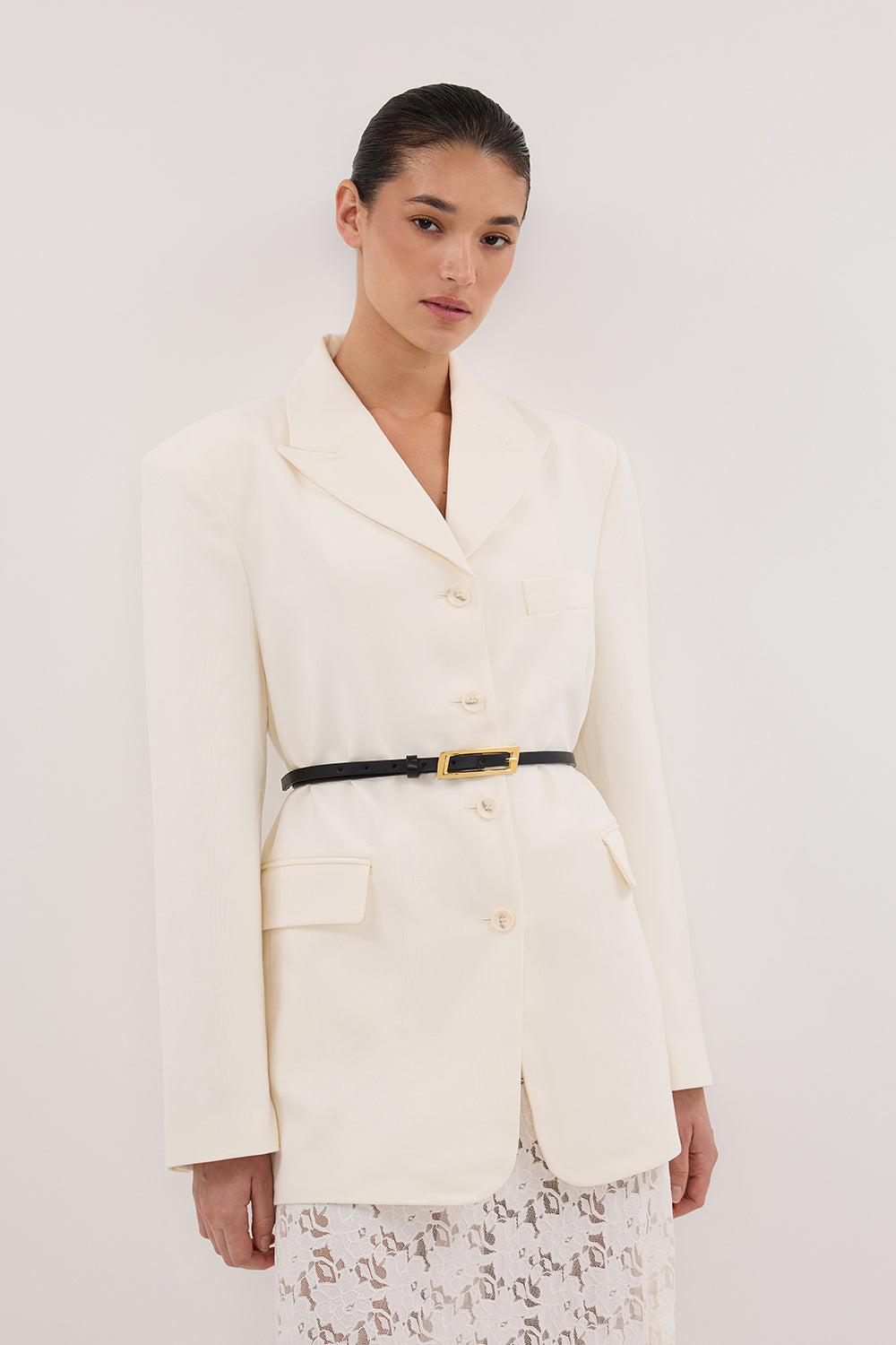 LIV CREAM BOYFRIEND BLAZER