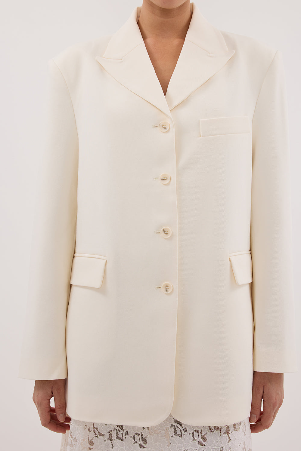 LIV CREAM BOYFRIEND BLAZER