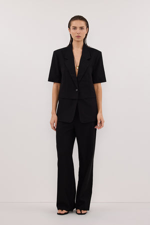 RITA BLACK SHORT SLEEVE BLAZER