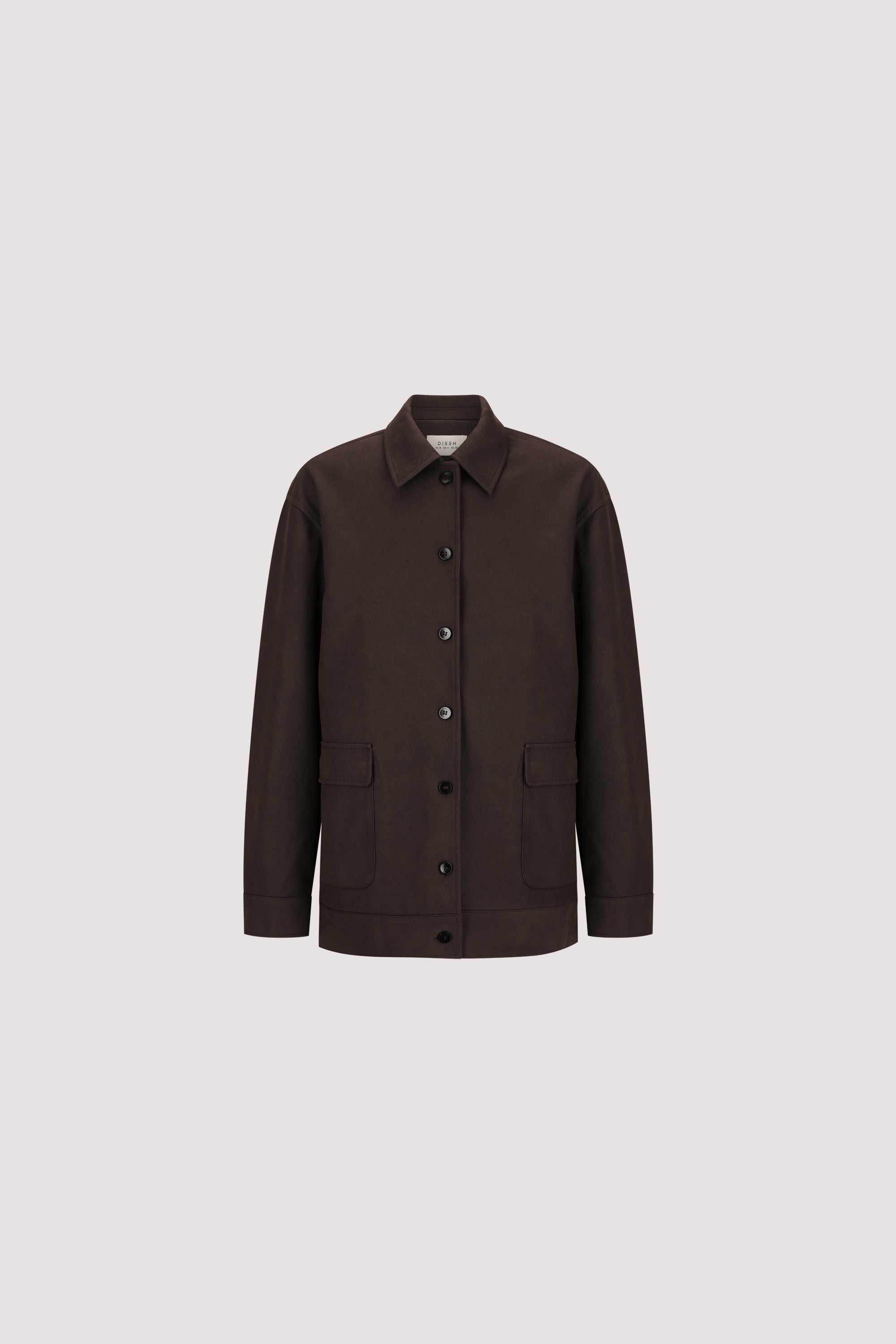 OTIS BITTER CHOC FAUX SUEDE JACKET
