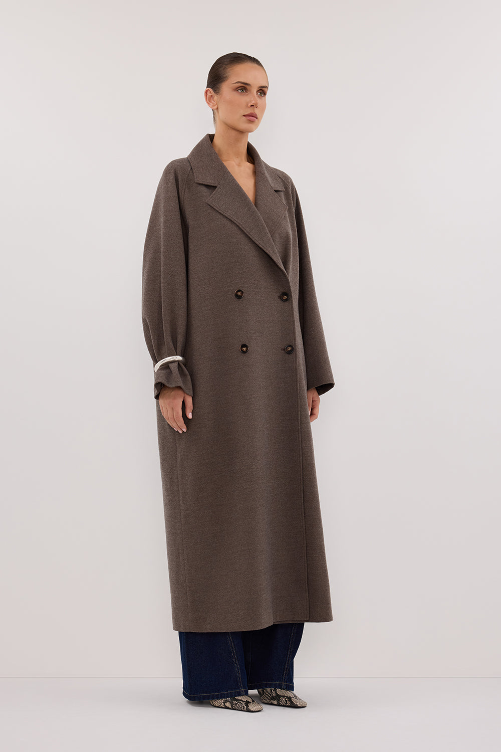 YORK COFFEE OVERSIZED WOOL BLEND COAT