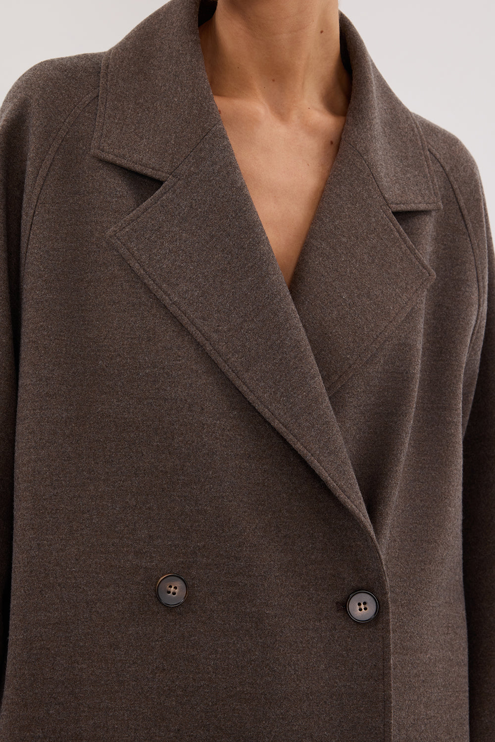 YORK COFFEE OVERSIZED WOOL BLEND COAT
