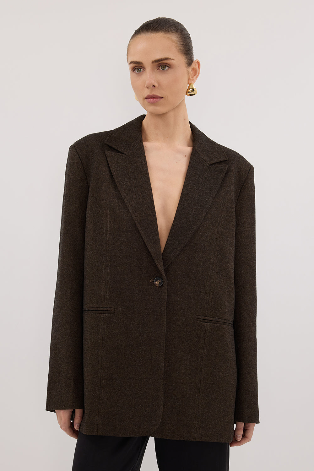 CHARLIE CHOC WOOL BLEND BLAZER