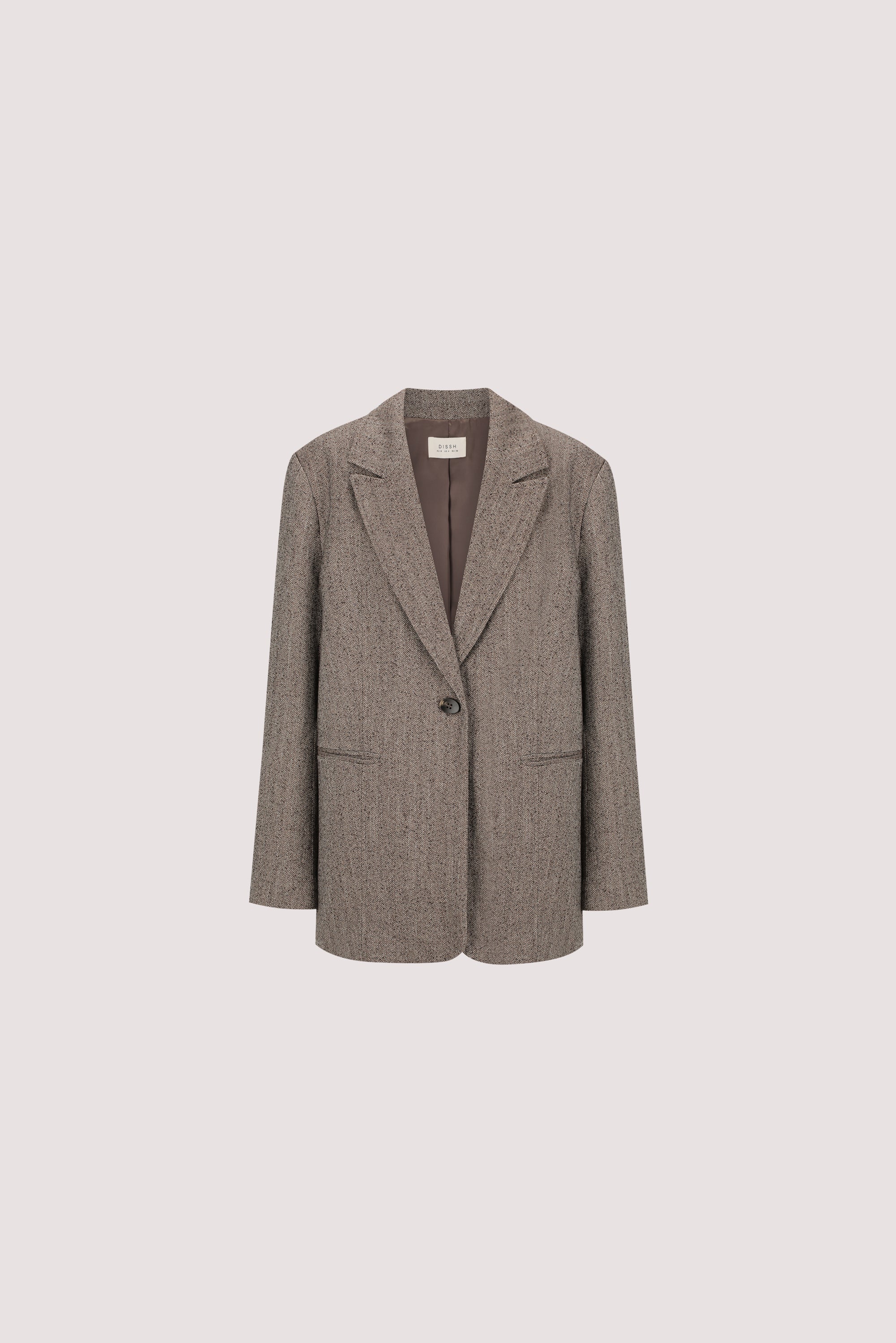 FRANKIE CHOC OVERSIZED TWEED BOYFRIEND BLAZER