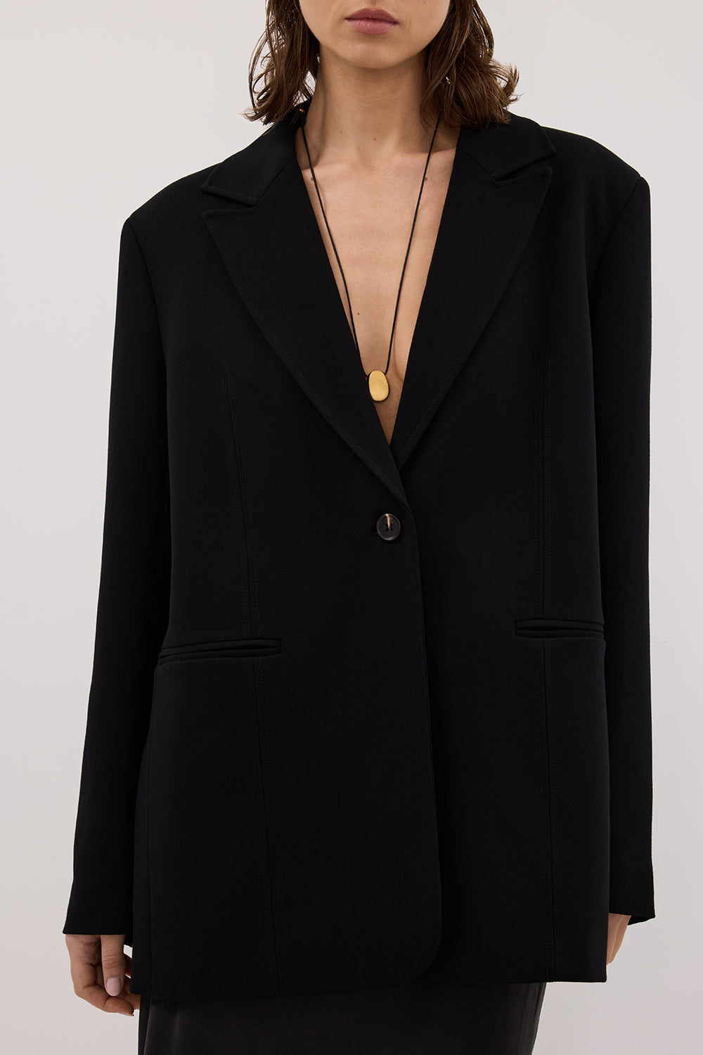 WESTWOOD BLACK OVERSIZED BOYFRIEND BLAZER