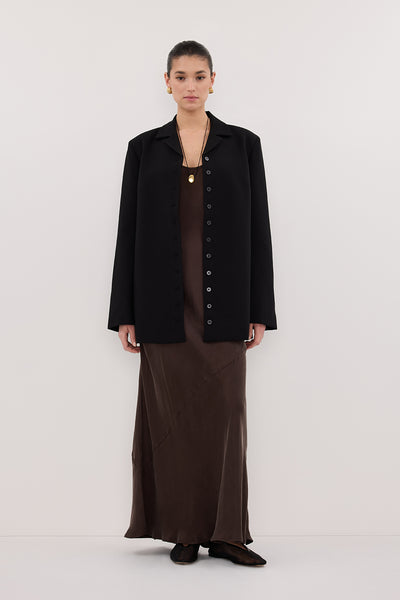 RYKER BLACK OVERSIZED BLAZER – DISSH