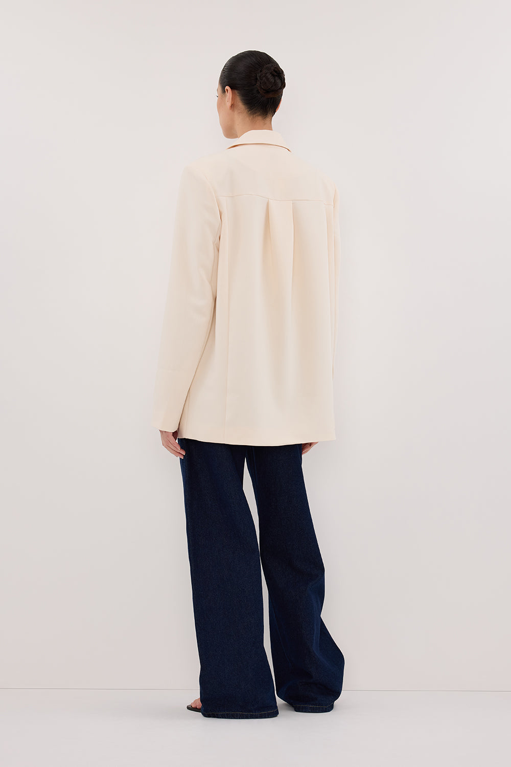 RYKER CREAM OVERSIZED BLAZER