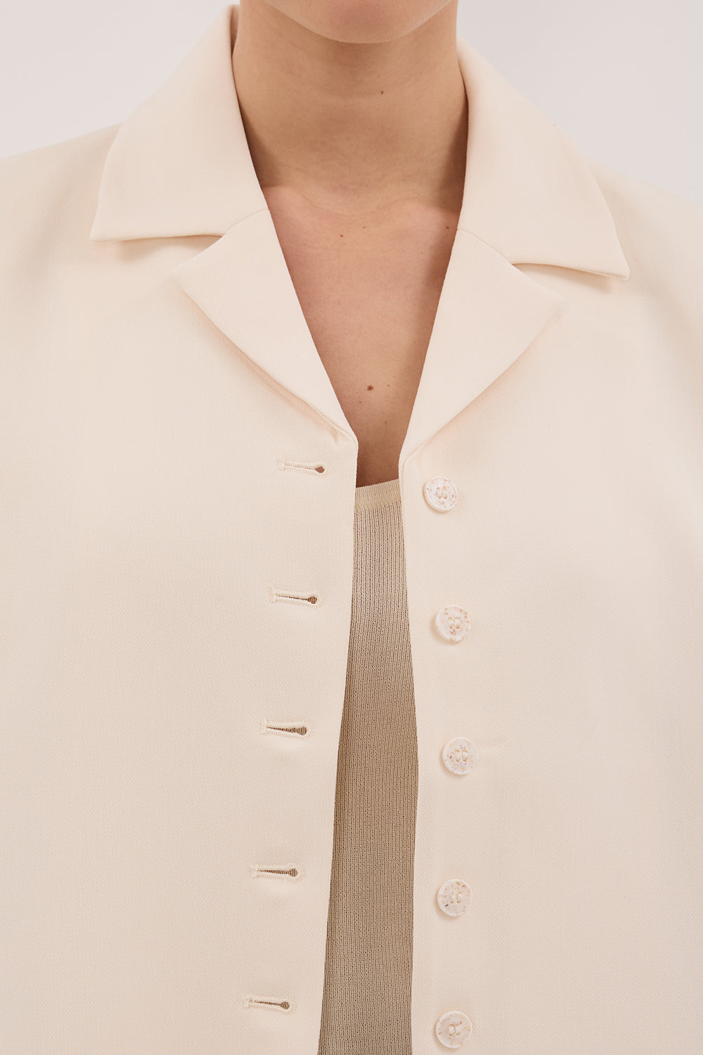 RYKER CREAM OVERSIZED BLAZER