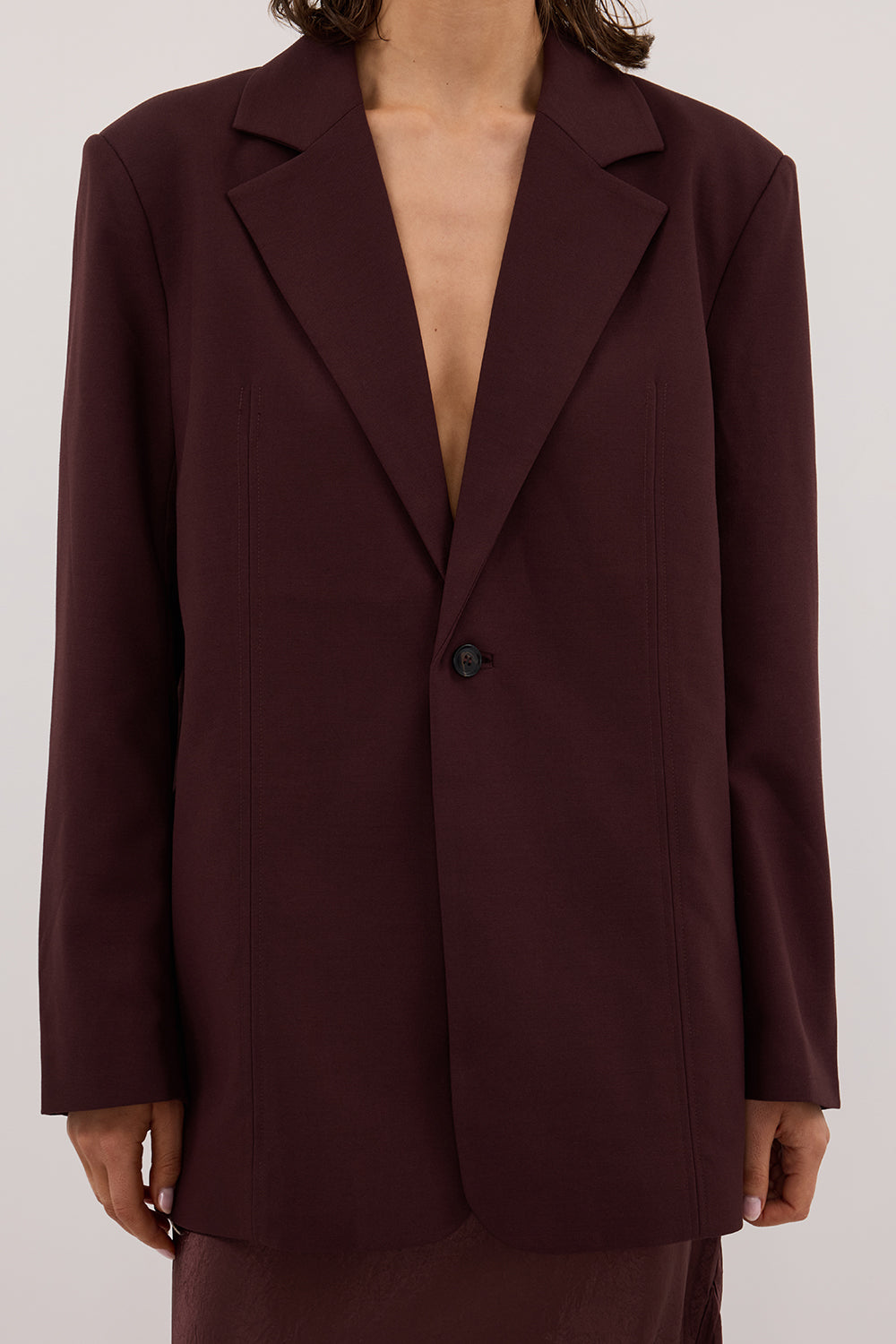 PRUE WALNUT OVERSIZED BLAZER