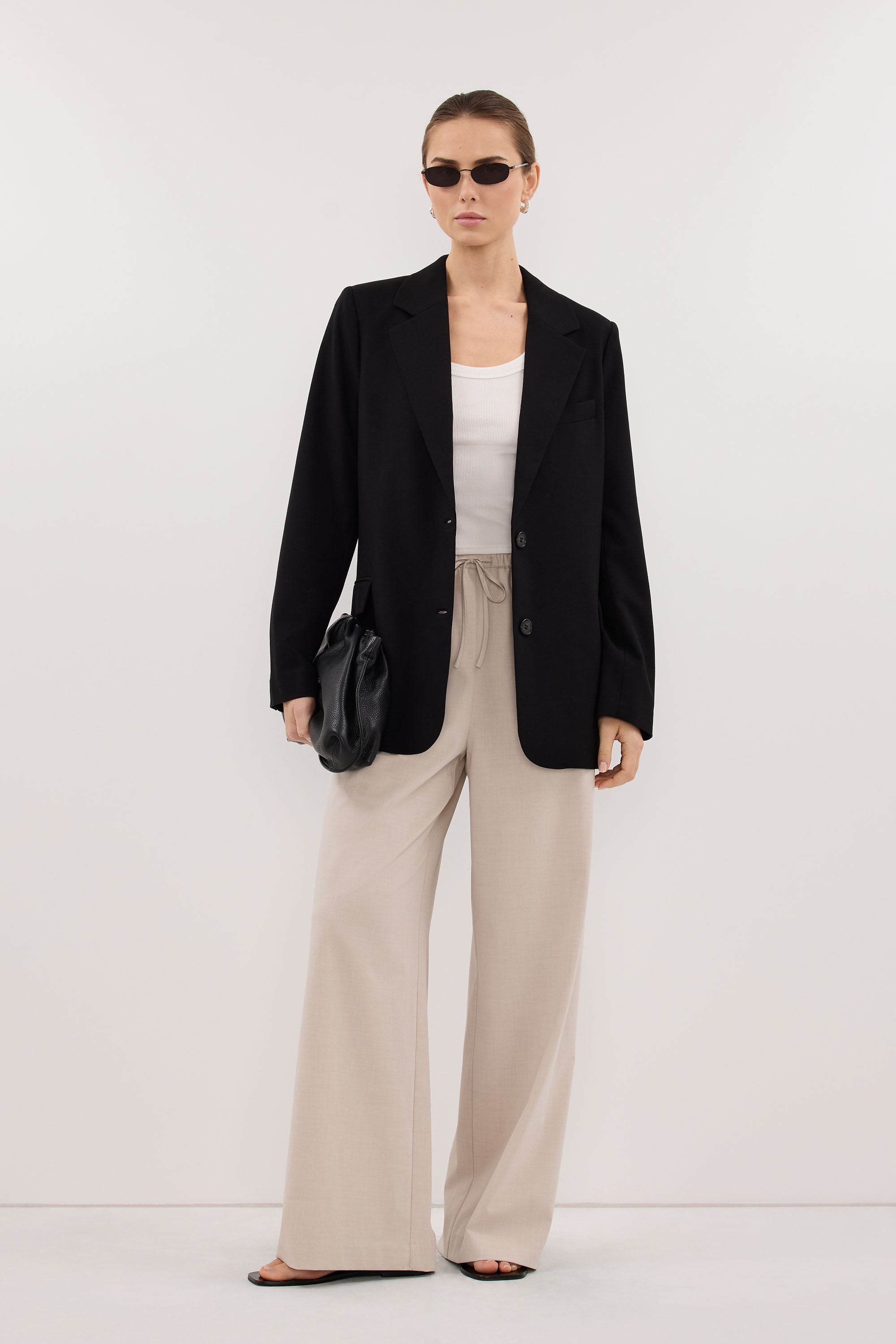 LIZA BLACK OVERSIZED BLAZER