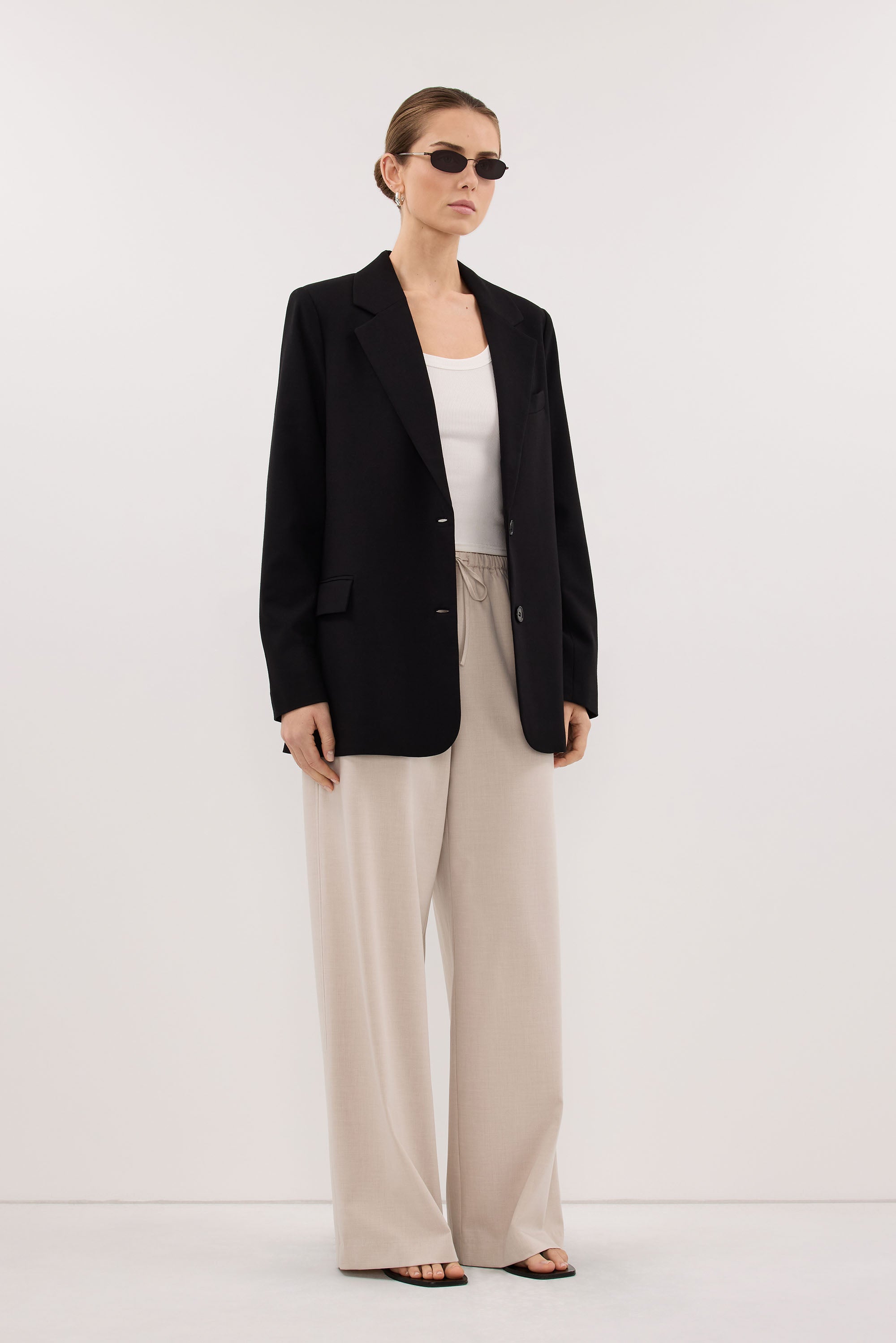 LIZA BLACK OVERSIZED BLAZER