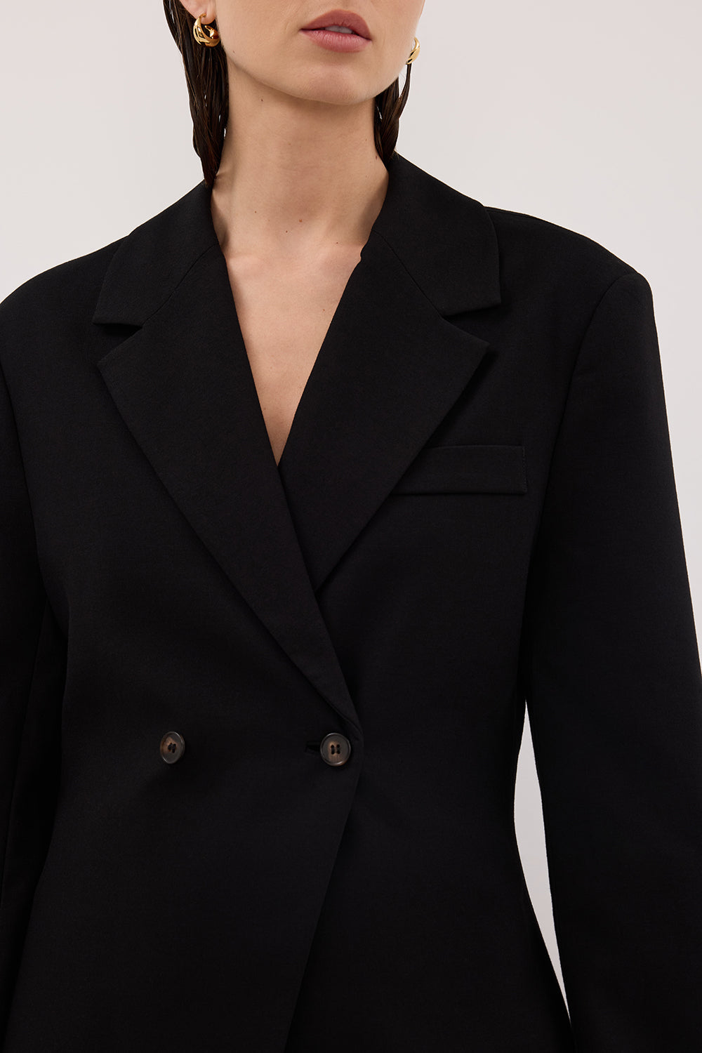 SURI BLACK CINCHED BLAZER