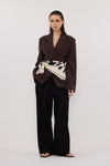 SURI ESPRESSO CINCHED BLAZER