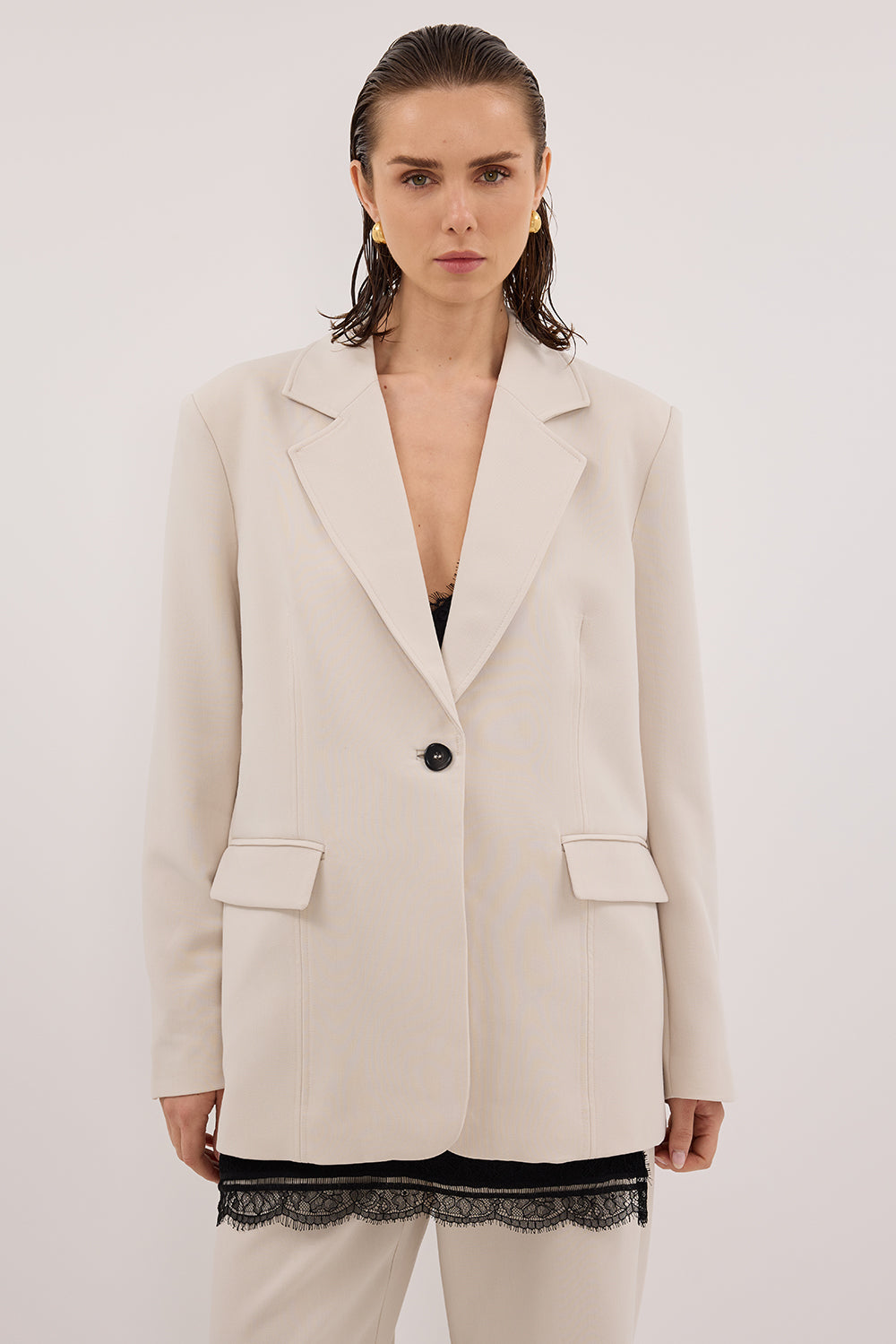 CHELSEA BONE OVERSIZED BLAZER