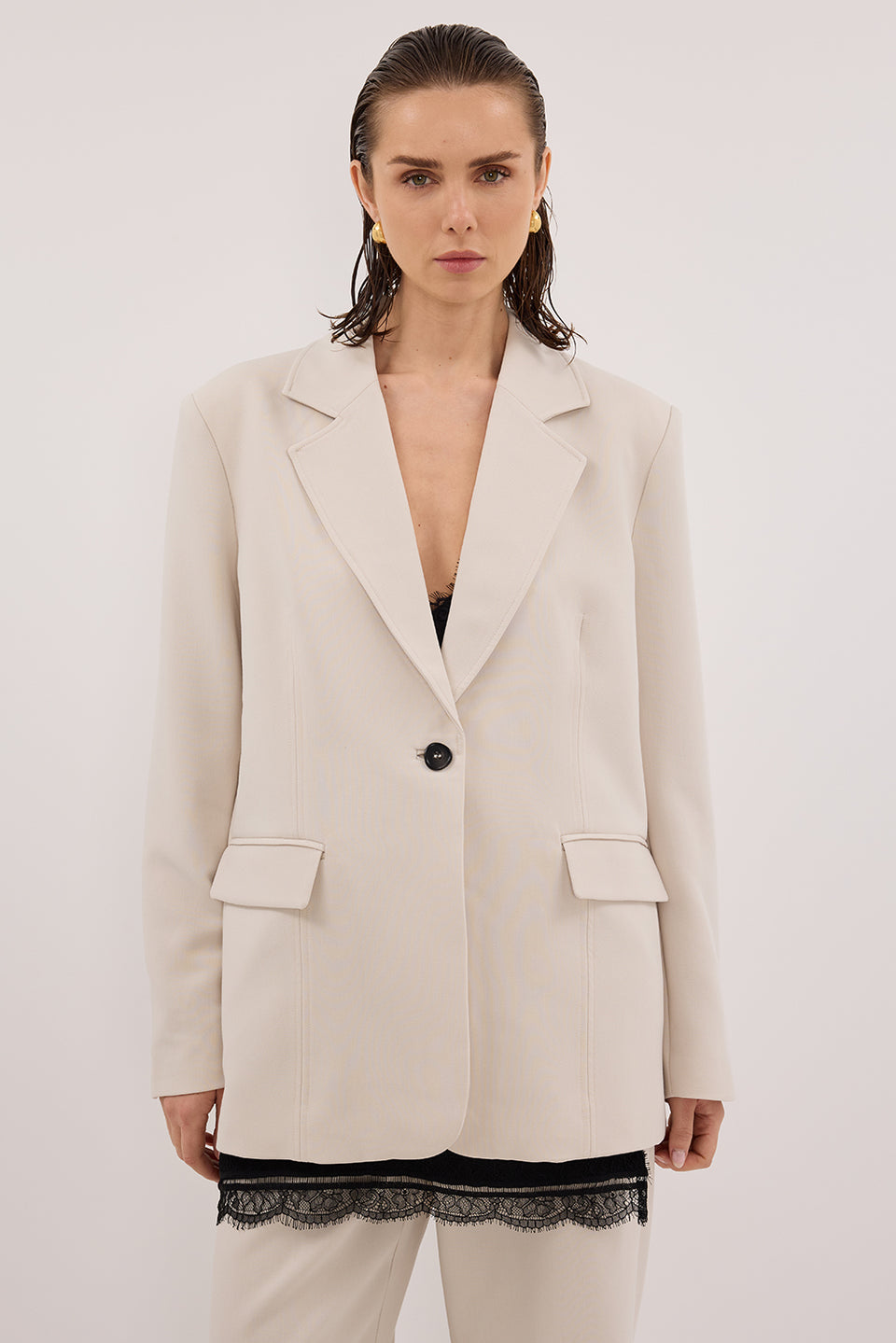 CHELSEA BONE OVERSIZED BLAZER