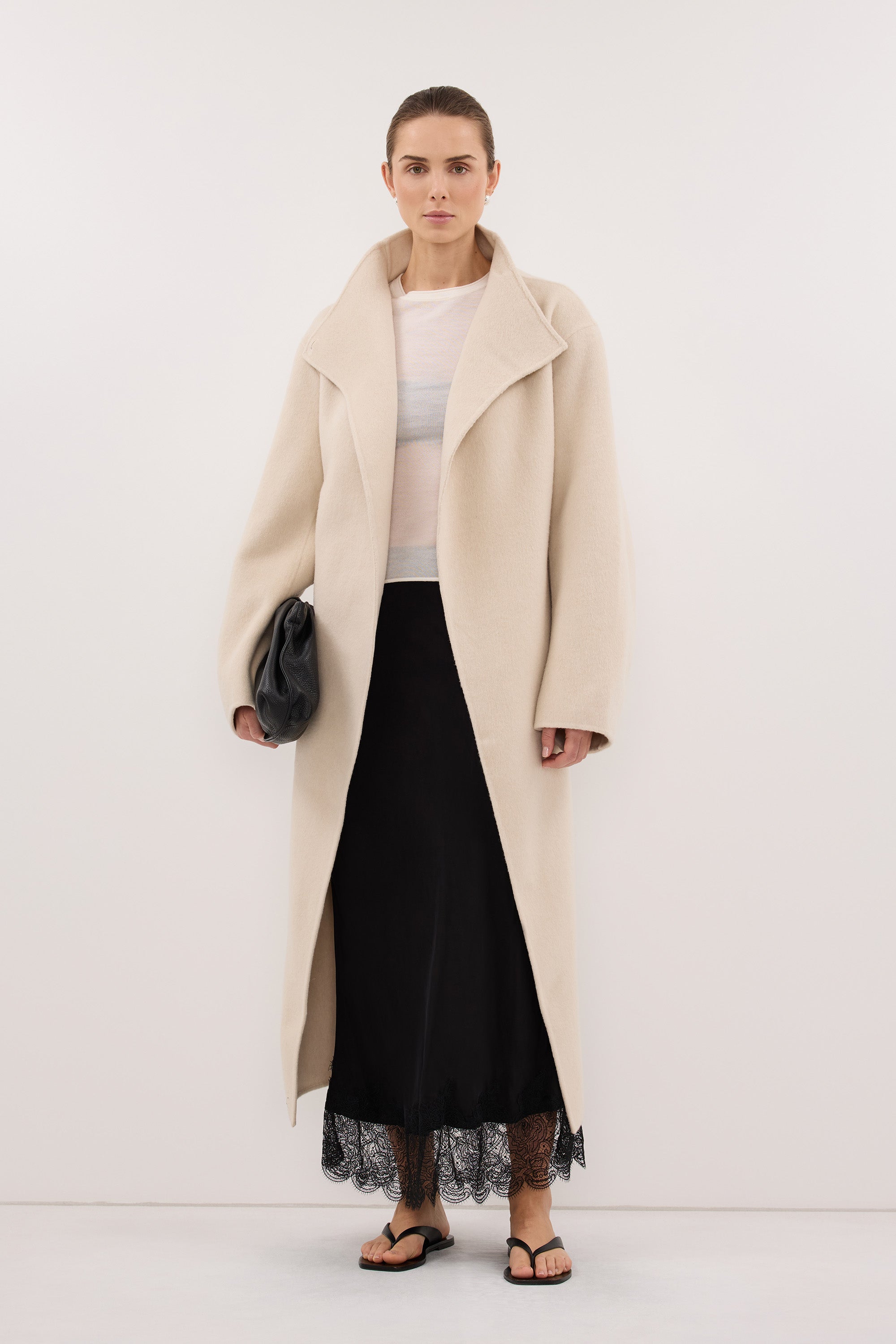 WREN BONE WOOL BLEND COAT
