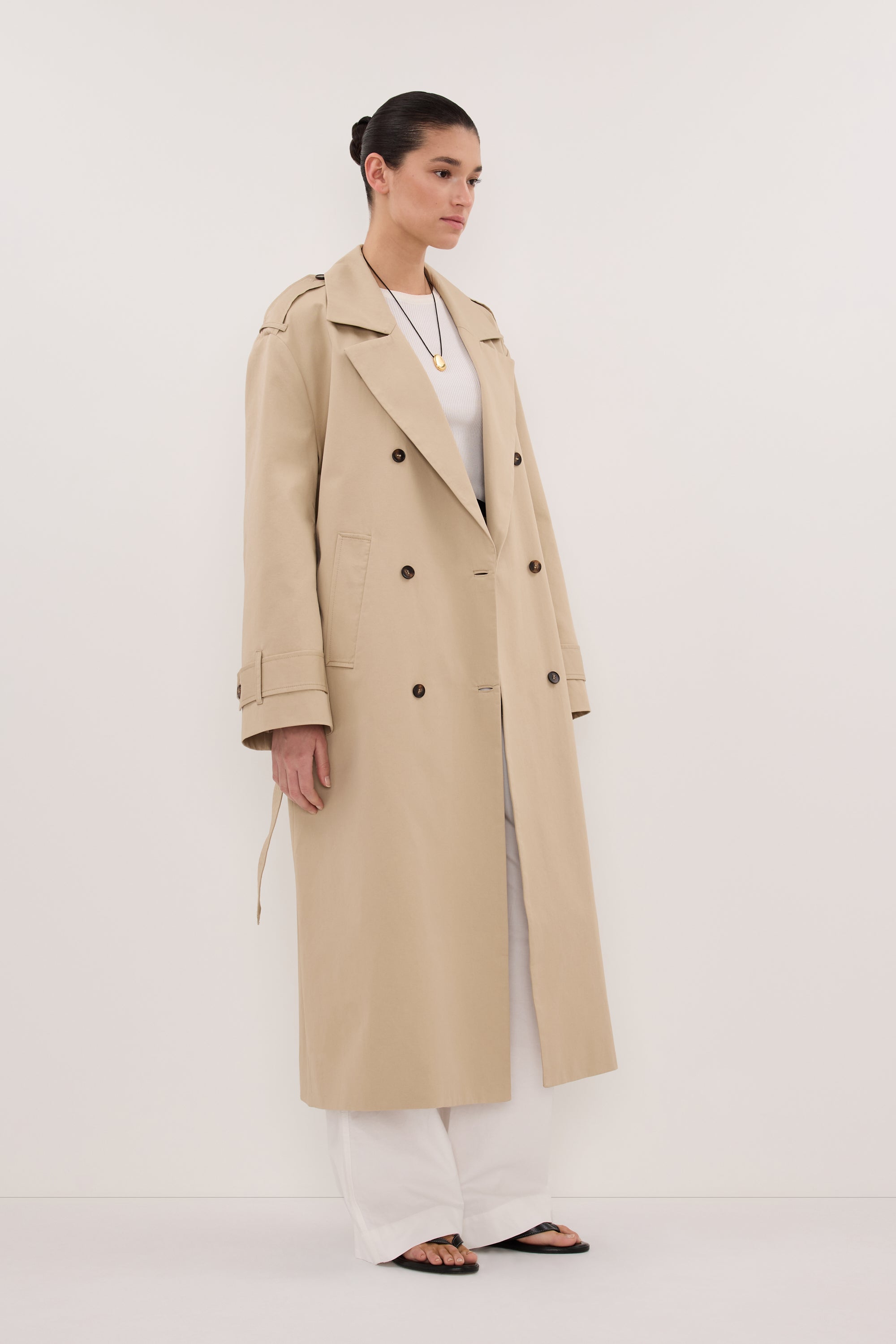 GABRIEL NATURAL TRENCH COAT – DISSH