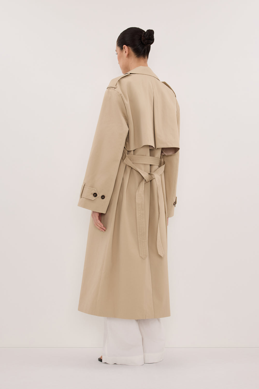 GABRIEL NATURAL BELTED TRENCH COAT