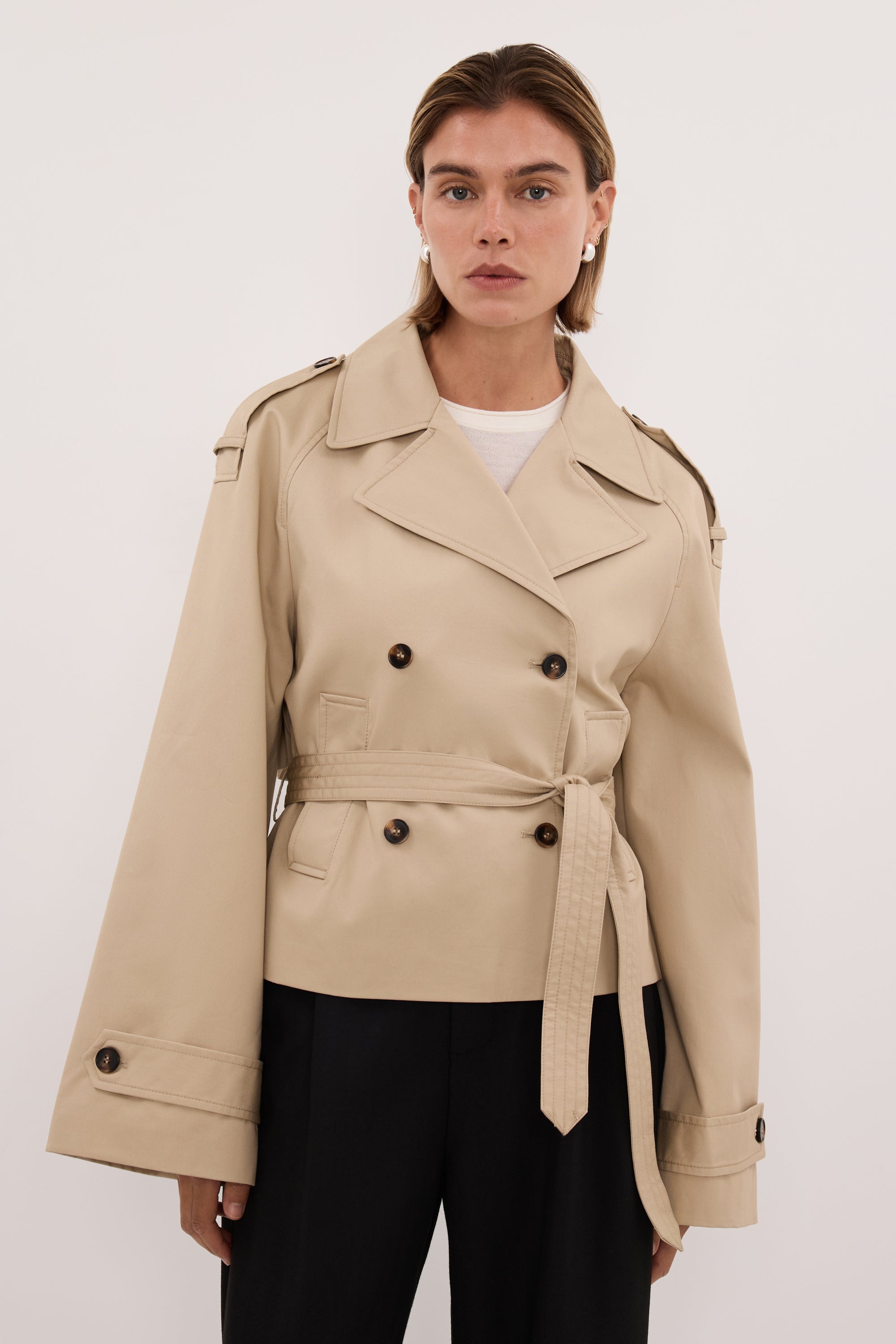 GABRIEL NATURAL CROPPED TRENCH – DISSH