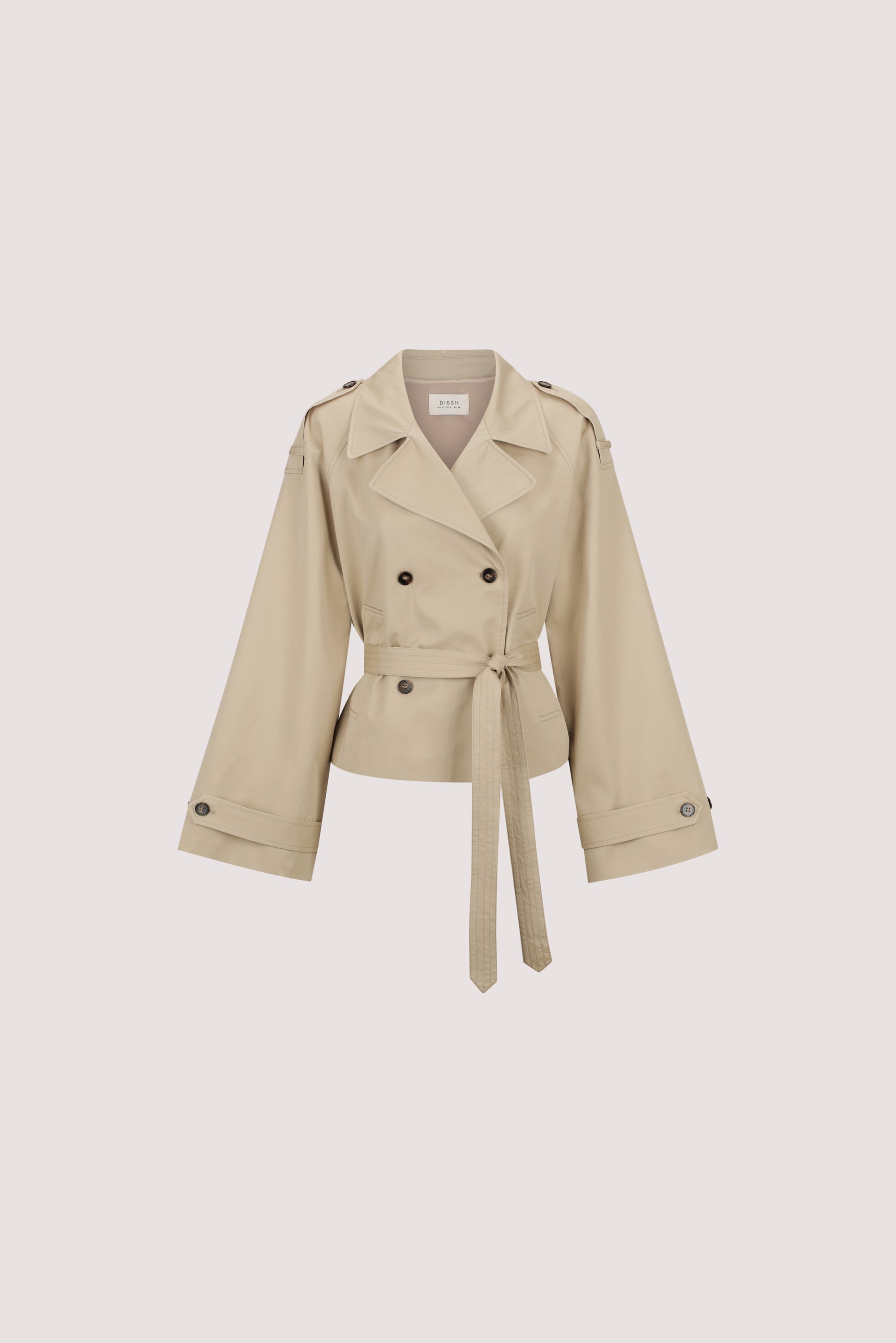 GABRIEL NATURAL CROPPED TRENCH COAT