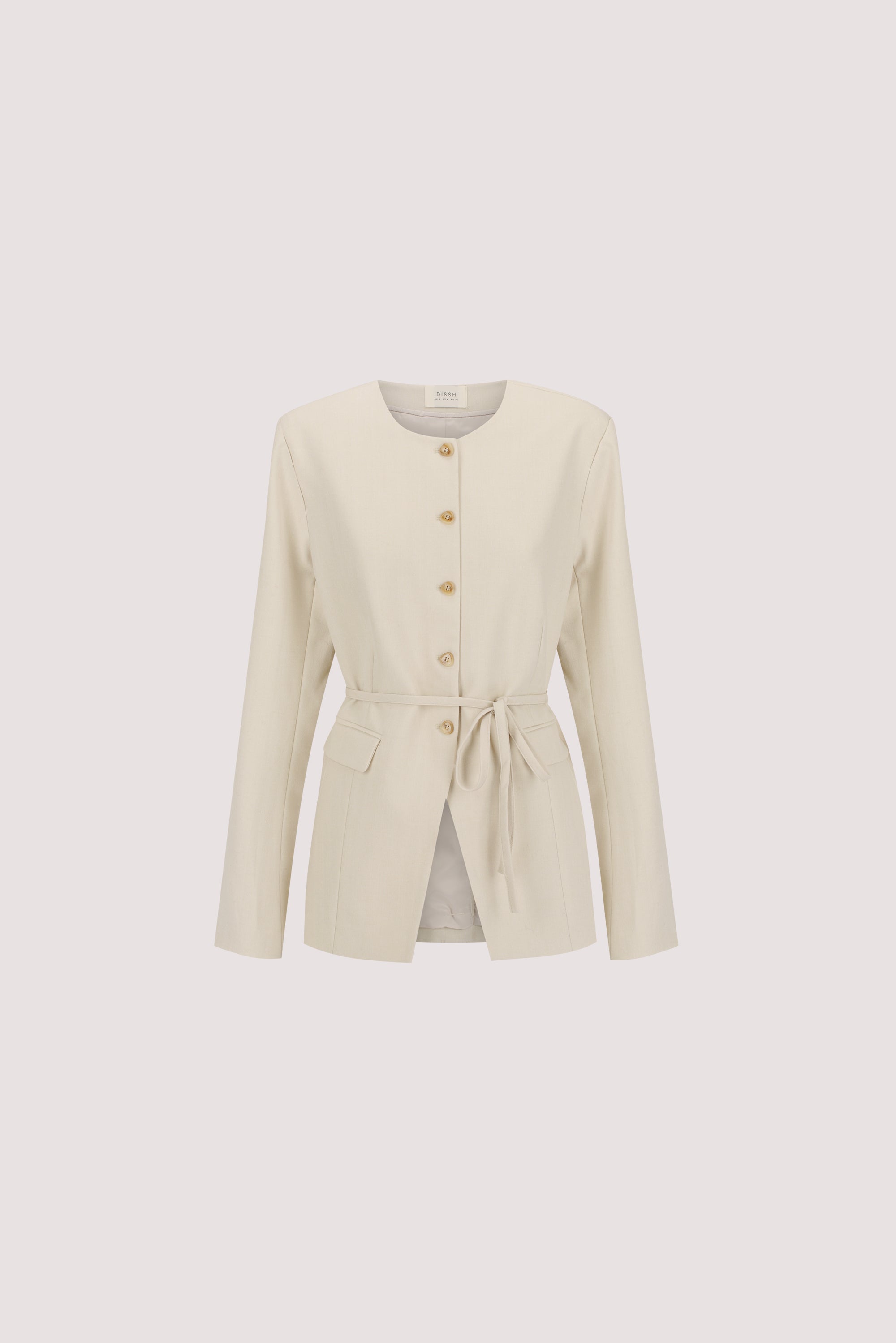 CYRUS BONE COLLARLESS BLAZER
