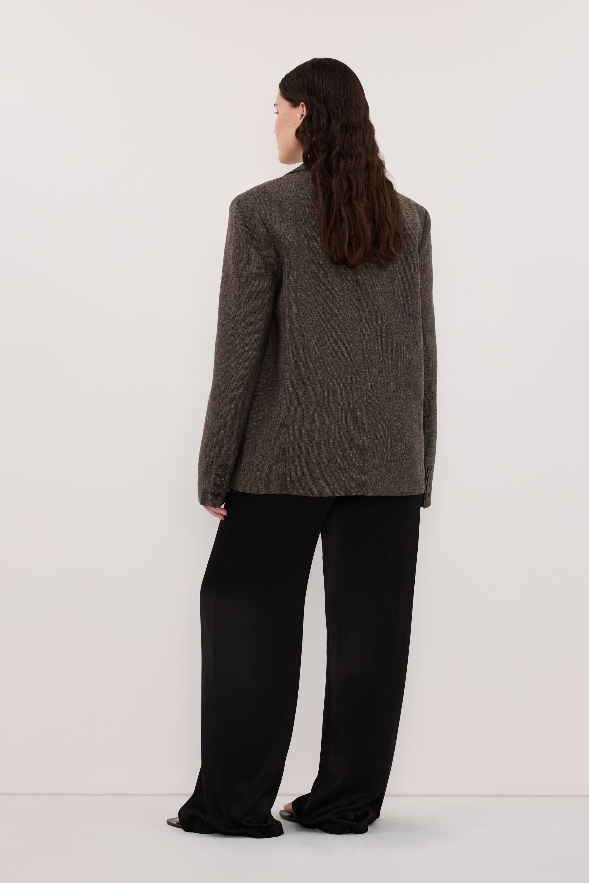 AMELIA MOCHA TEXTURED BLAZER