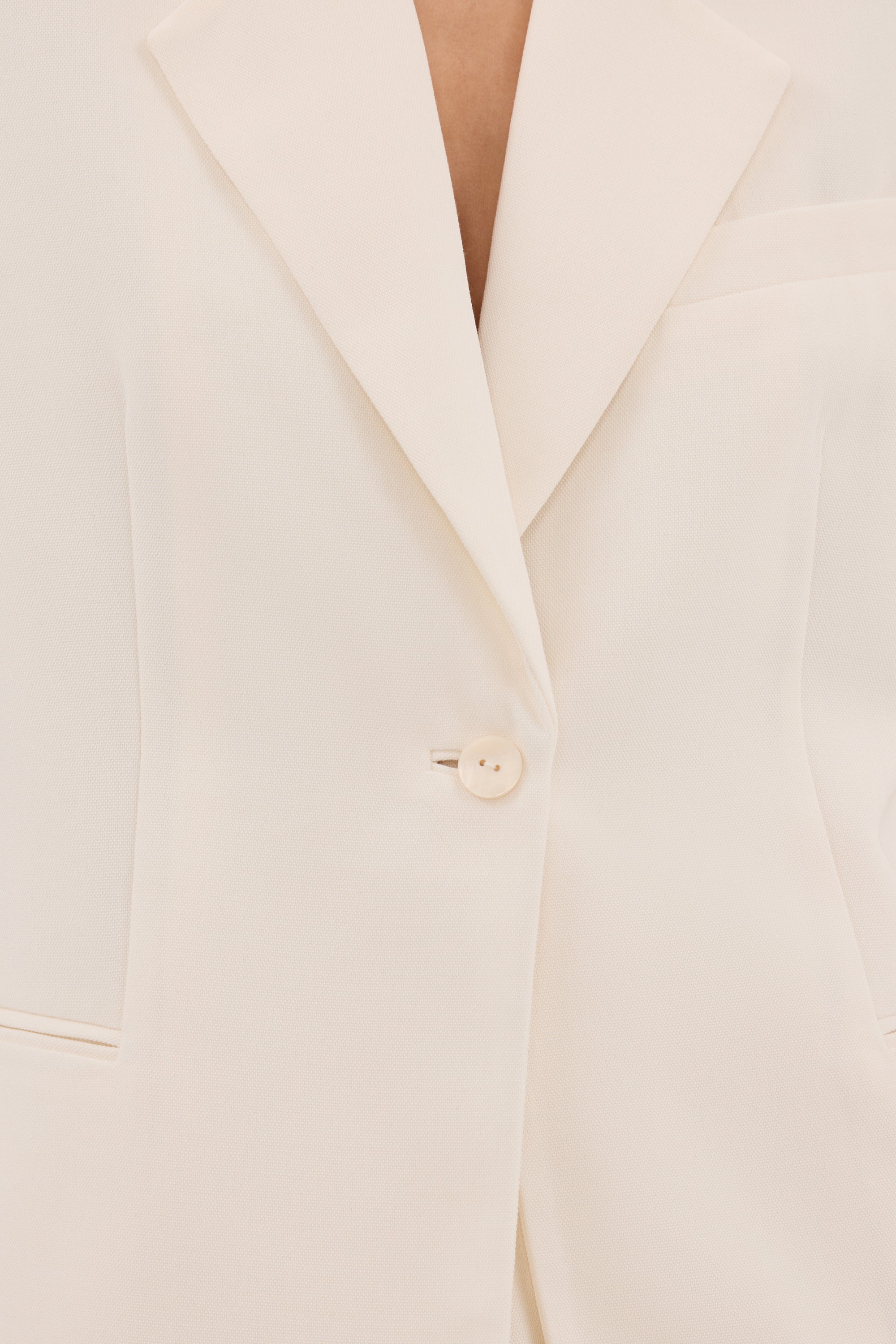 JORDY CREAM SHORT SLEEVE BLAZER