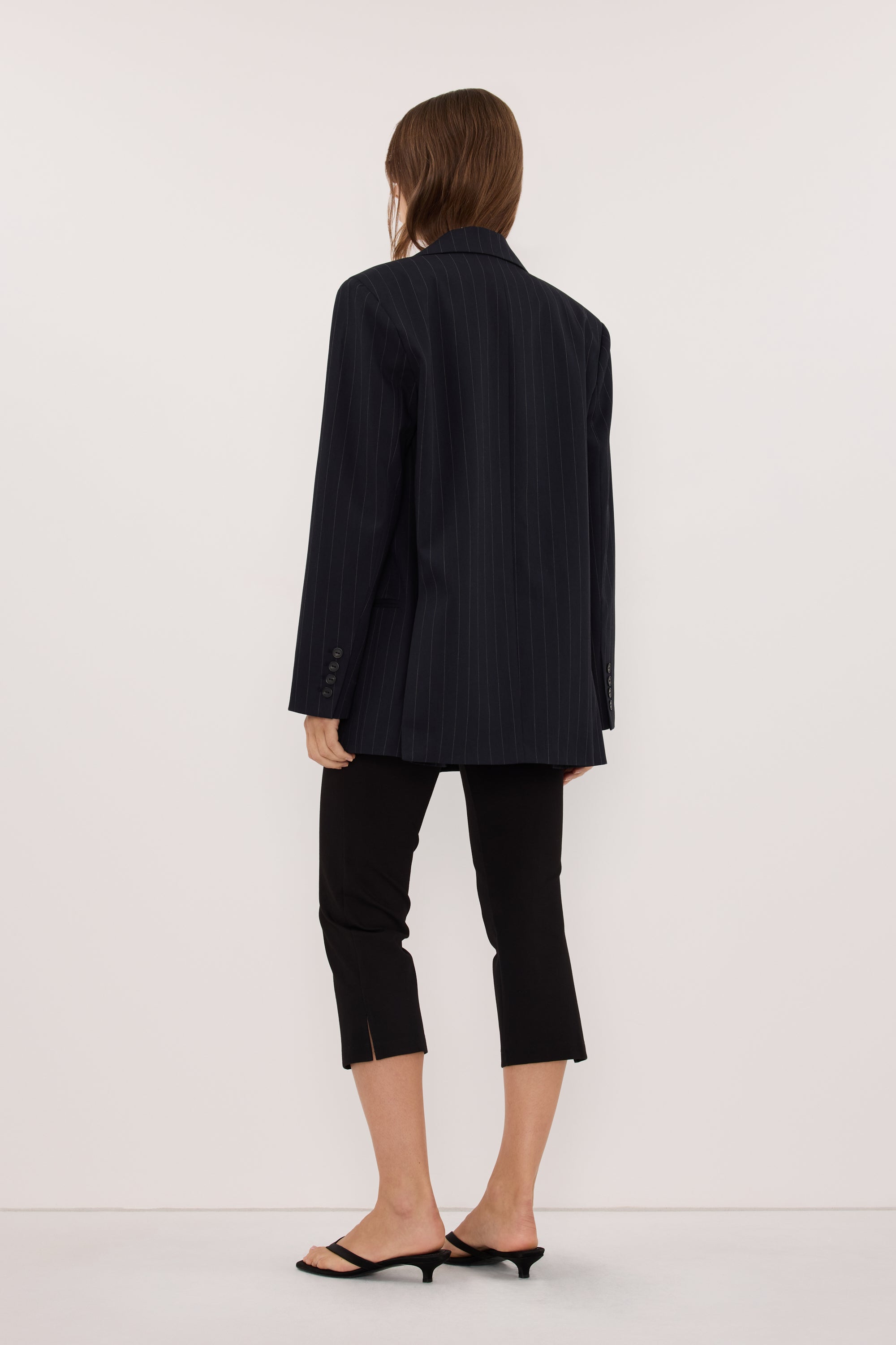SIAN INK PINSTRIPE OVERSIZED BLAZER