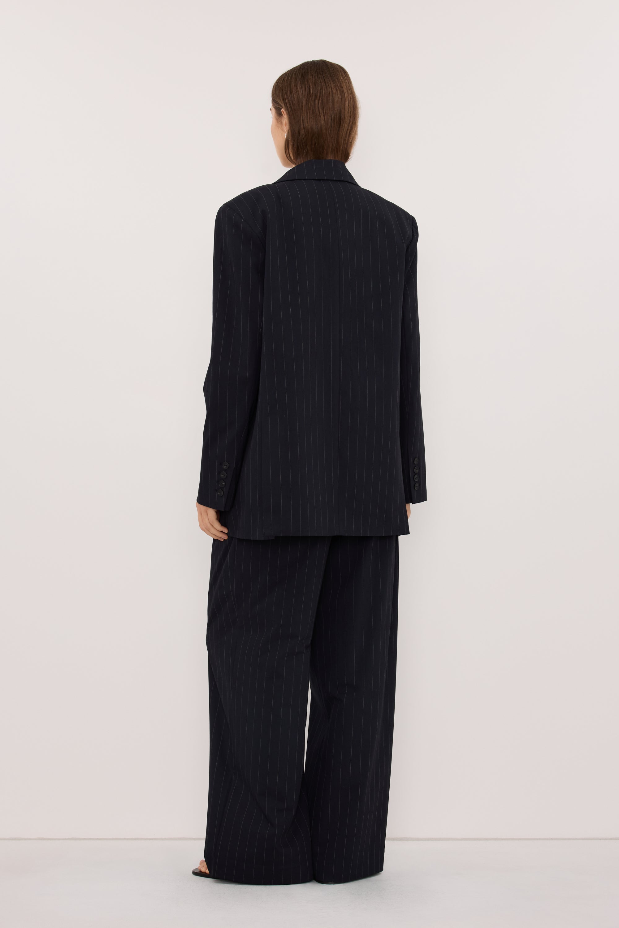 SIAN INK PINSTRIPE OVERSIZED BLAZER