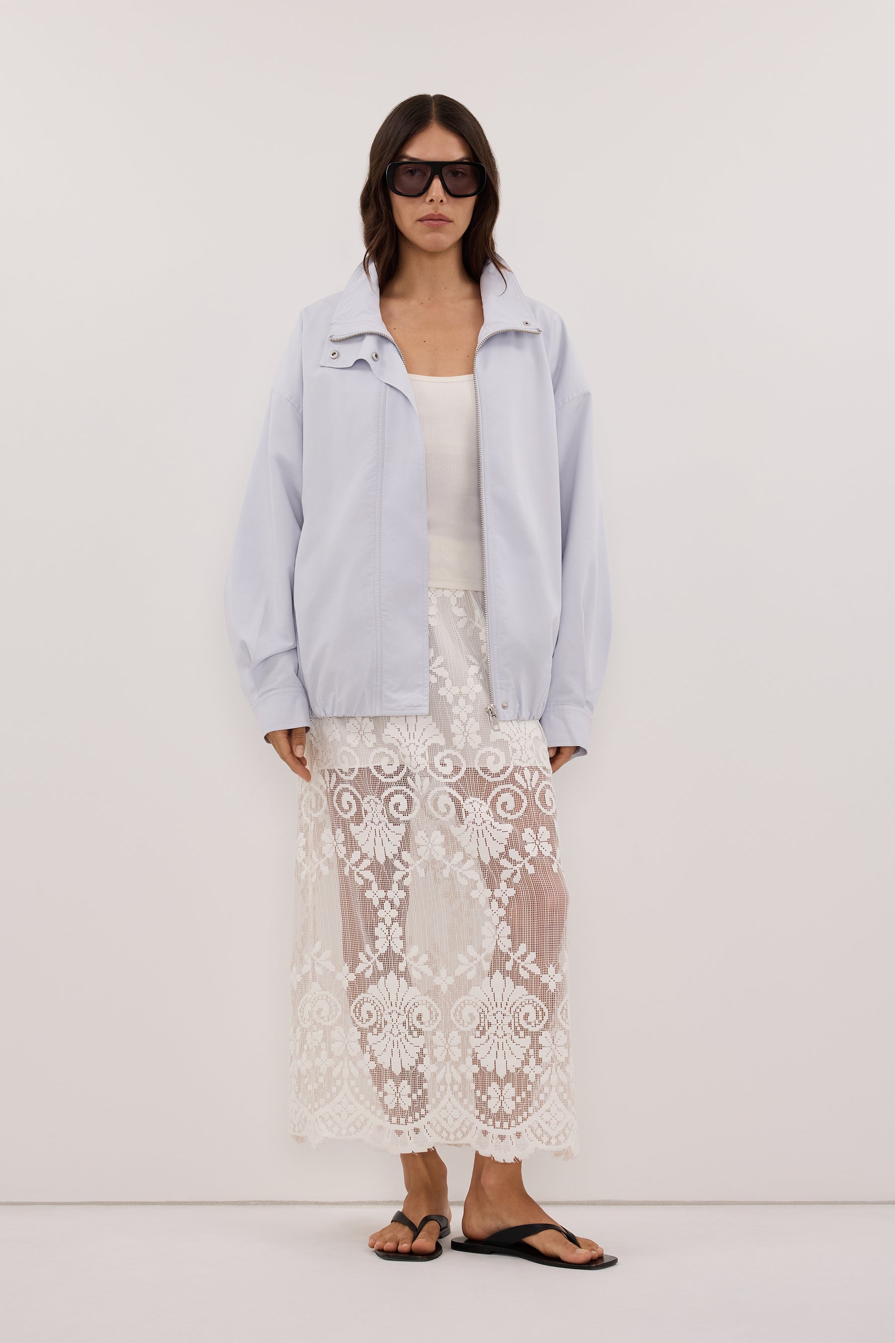 RORY CORNFLOWER LIGHT TRACK JACKET – DISSH