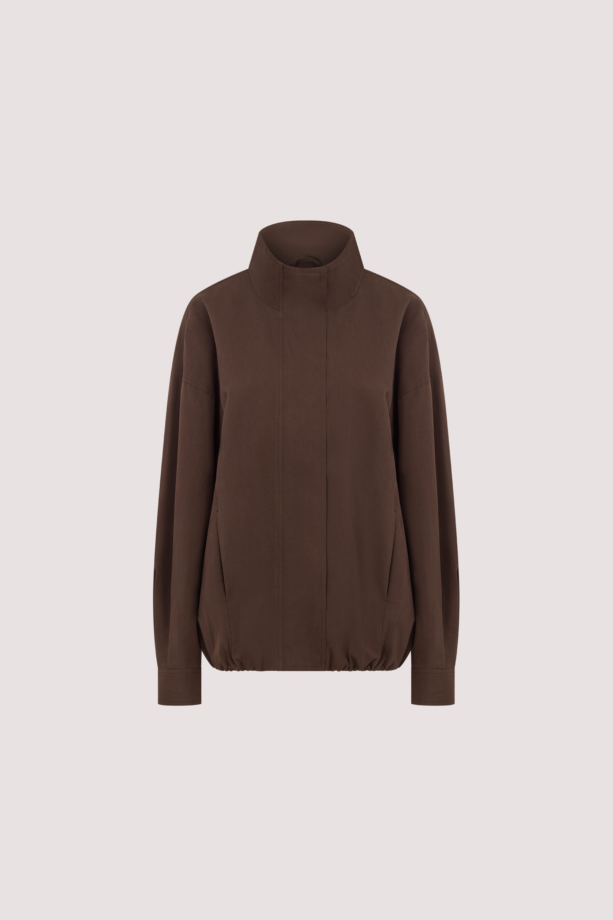 RORY MILK CHOC LIGHTWEIGHT TRACK JACKET