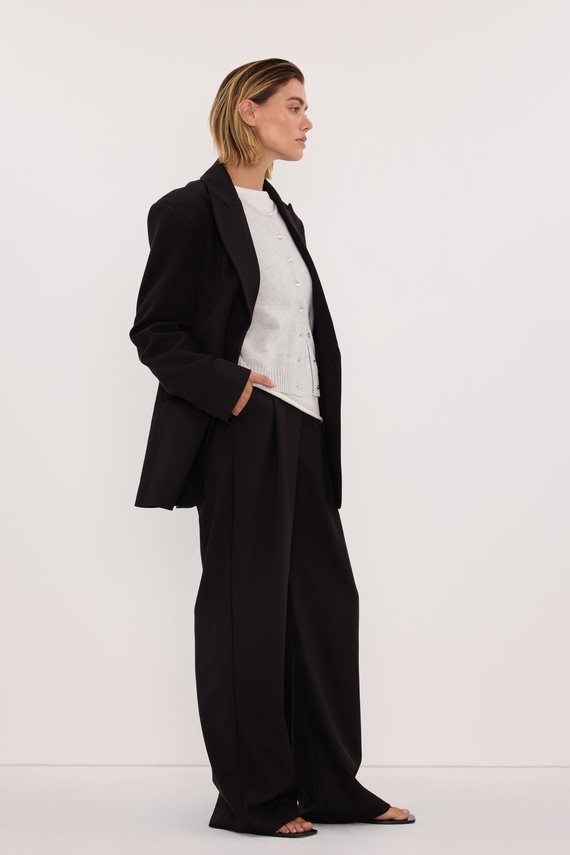 HARLEY 2.0 BLACK OVERSIZED BLAZER