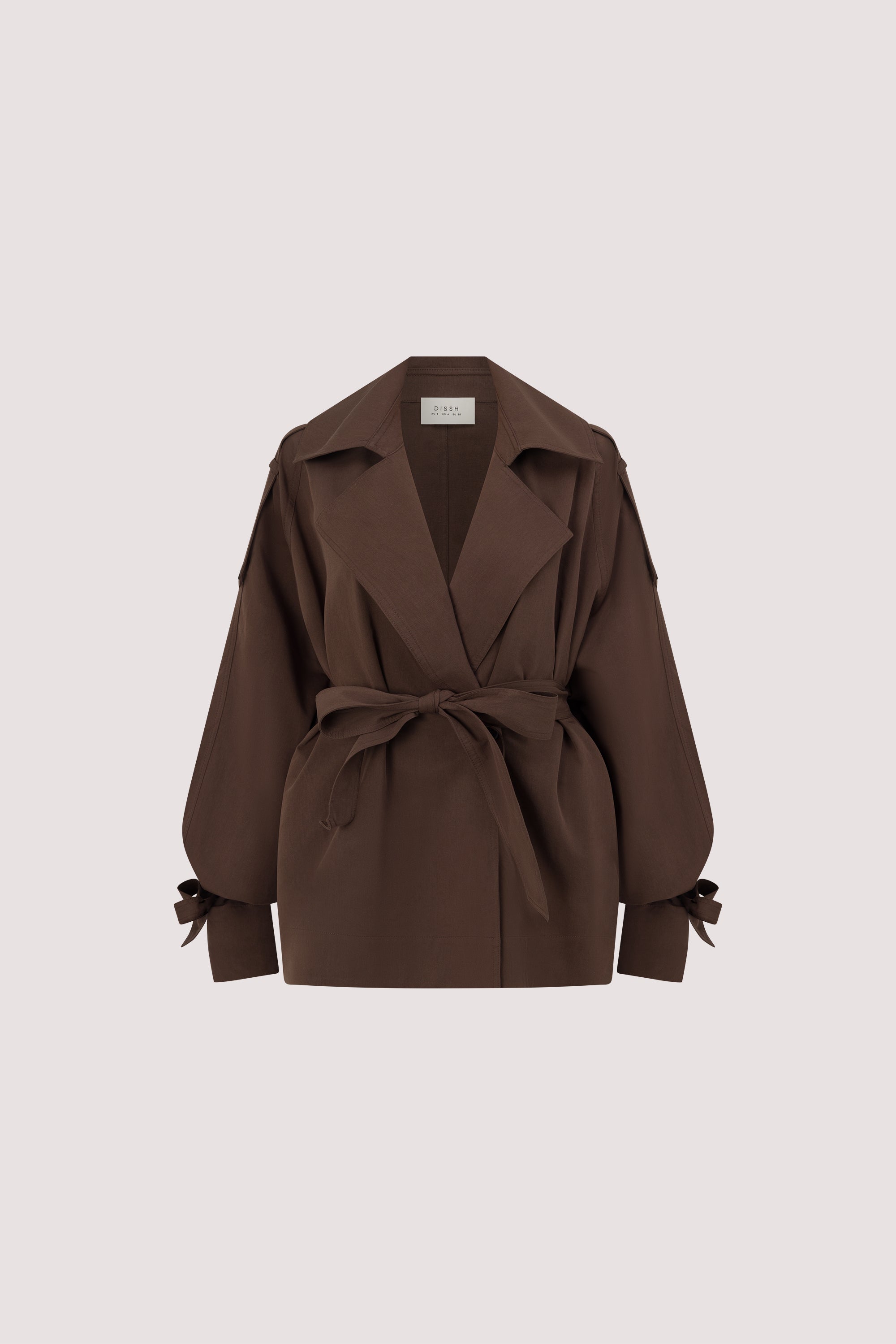 NINA MILK CHOC LIGHTWEIGHT MINI TRENCH