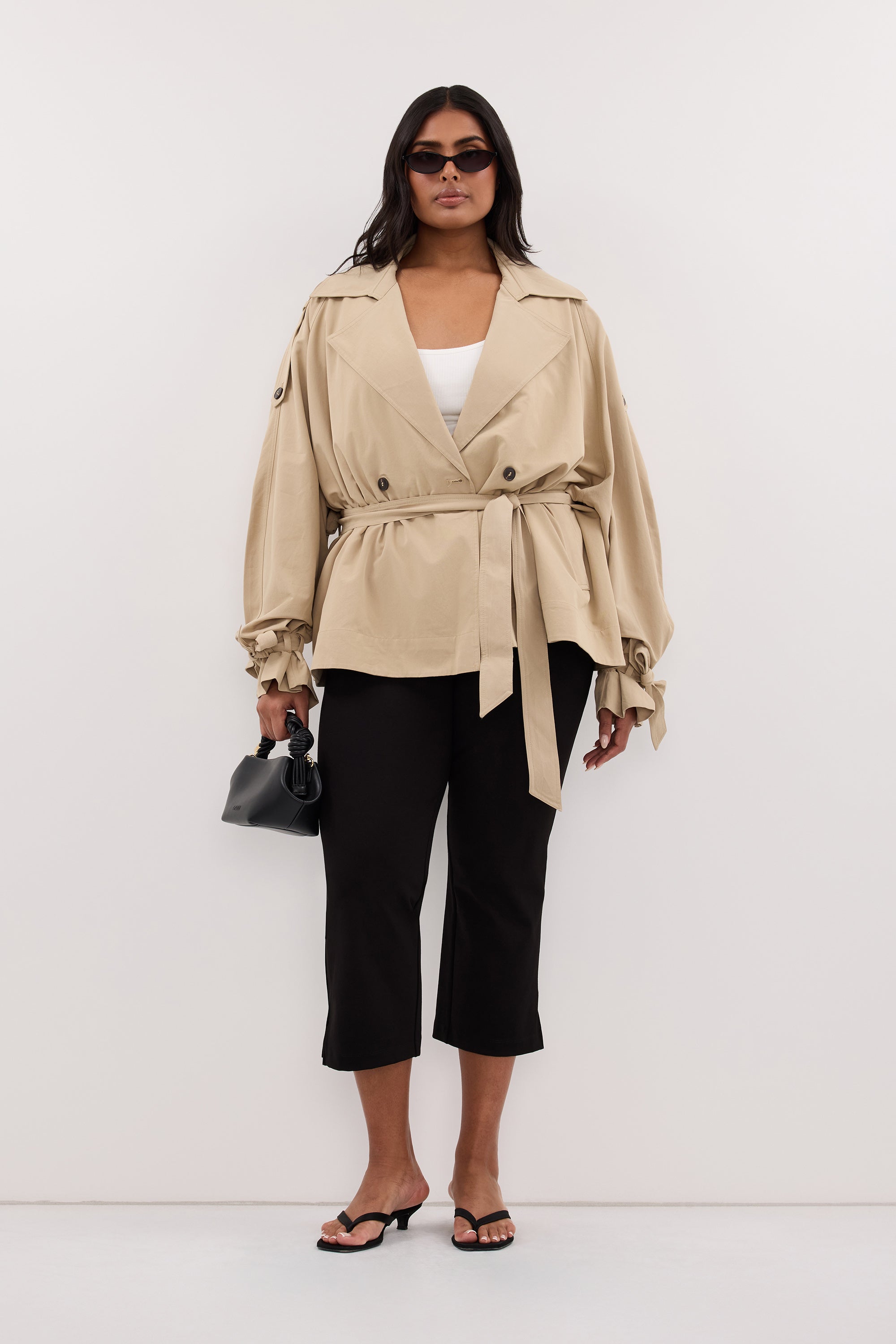 NINA STONE LIGHTWEIGHT MINI TRENCH