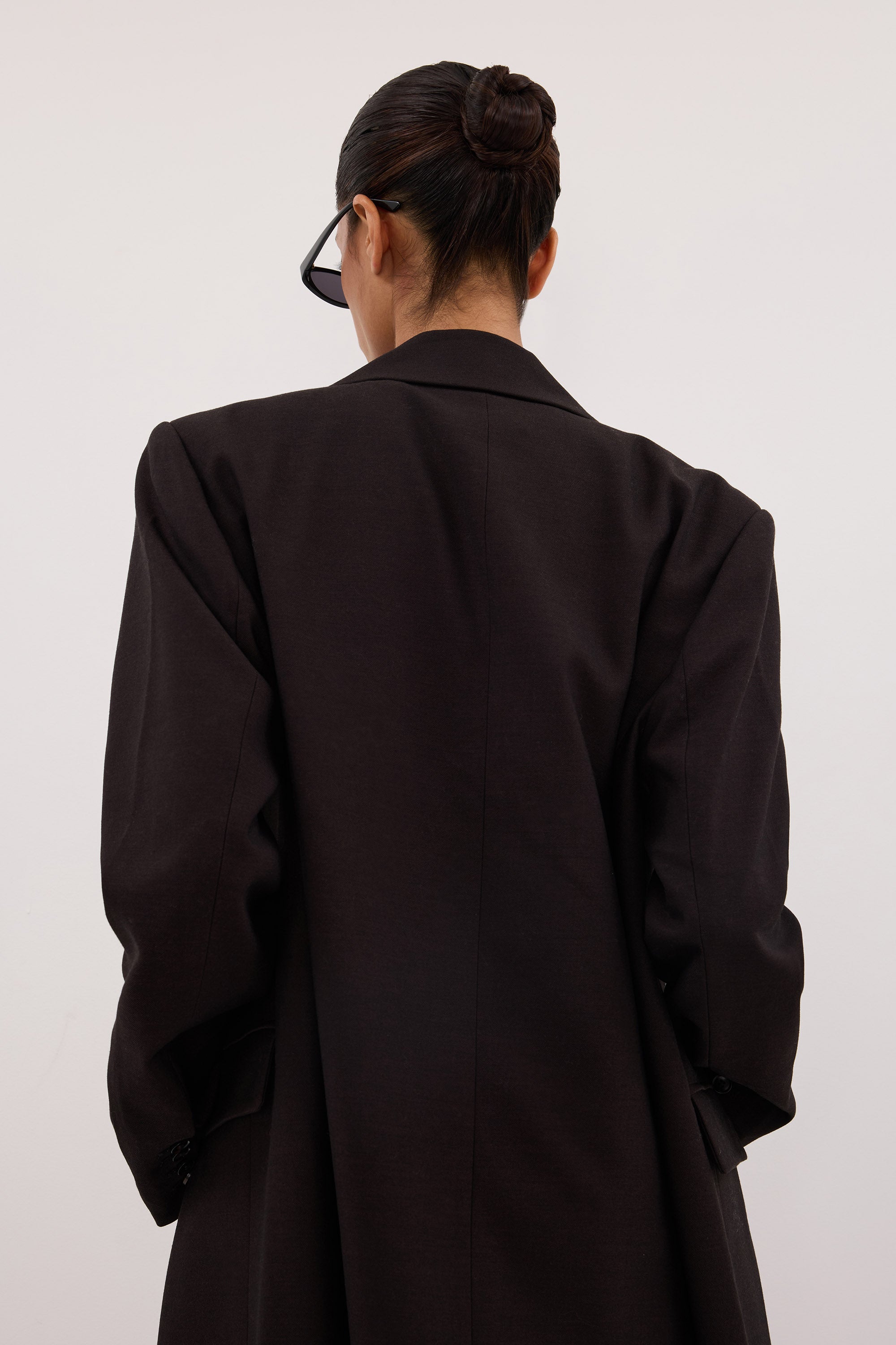 MONIQUE PEAT LONGLINE BLAZER COAT