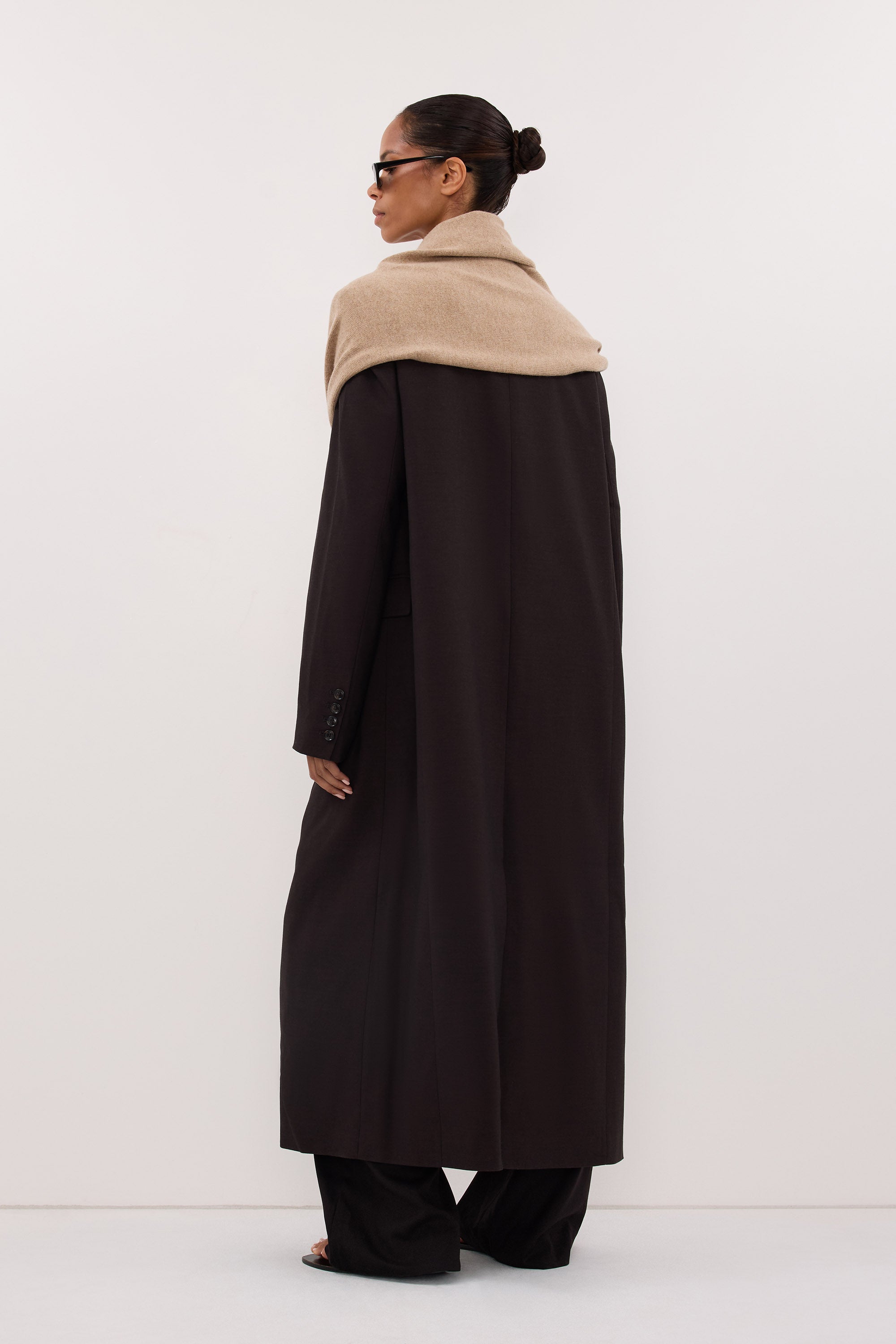 MONIQUE PEAT LONGLINE BLAZER COAT – DISSH