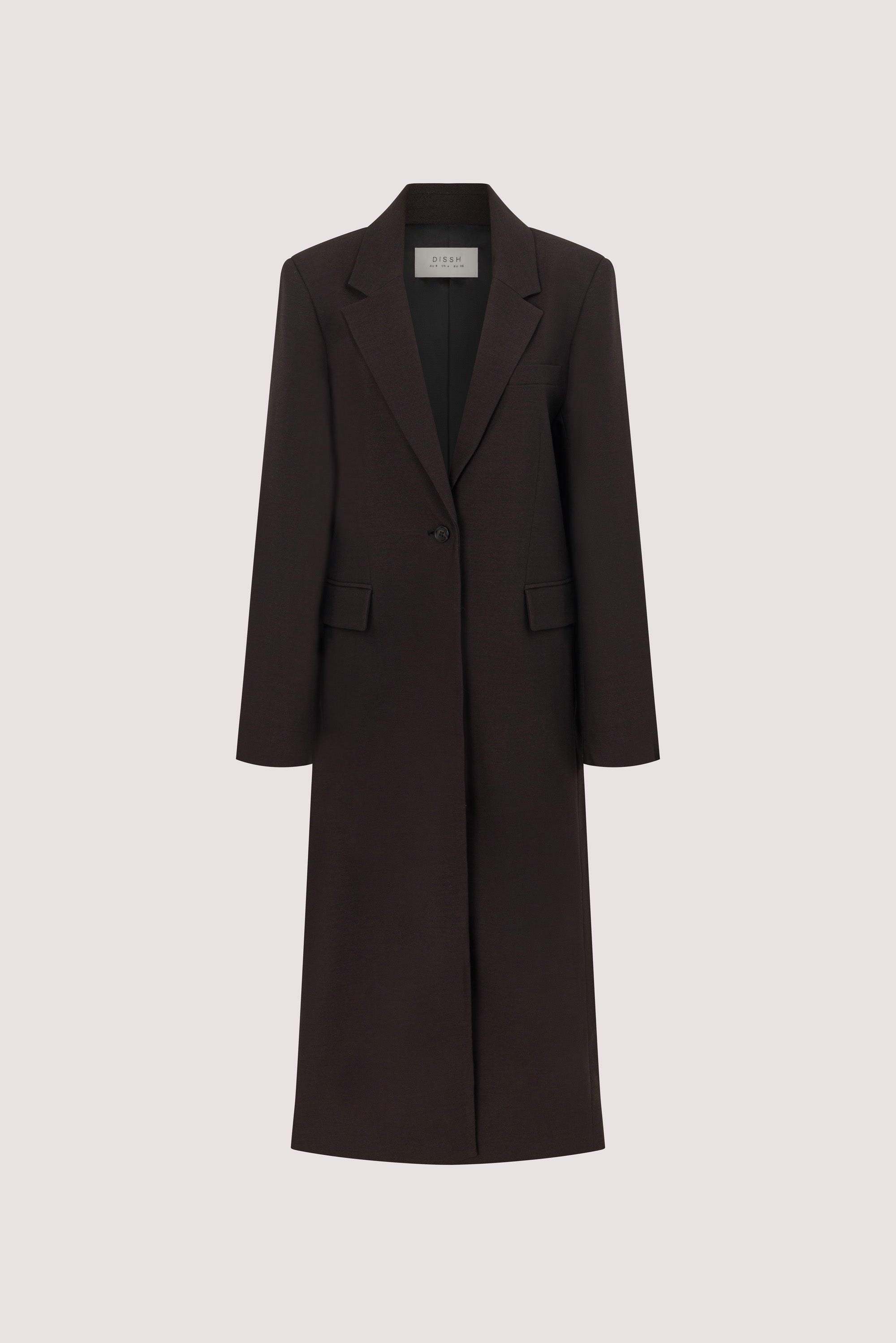 MONIQUE PEAT LONGLINE BLAZER COAT