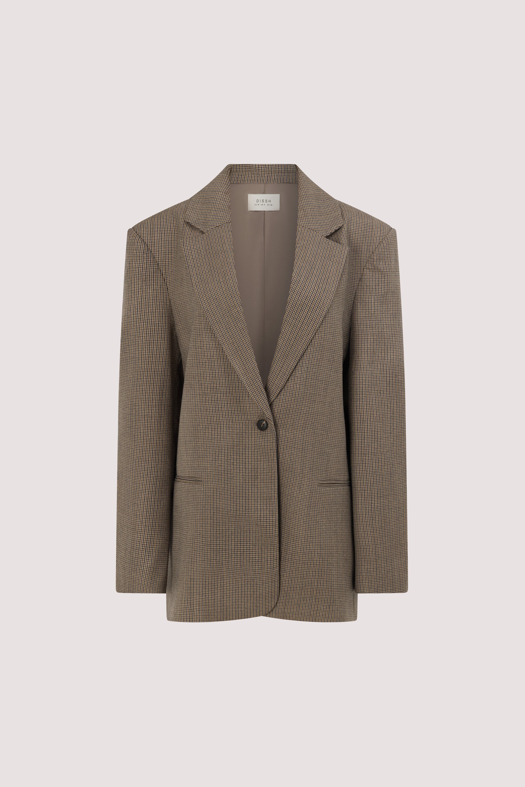 ELLORY BUFF OVERSIZED HOUNDSTOOTH BLAZER