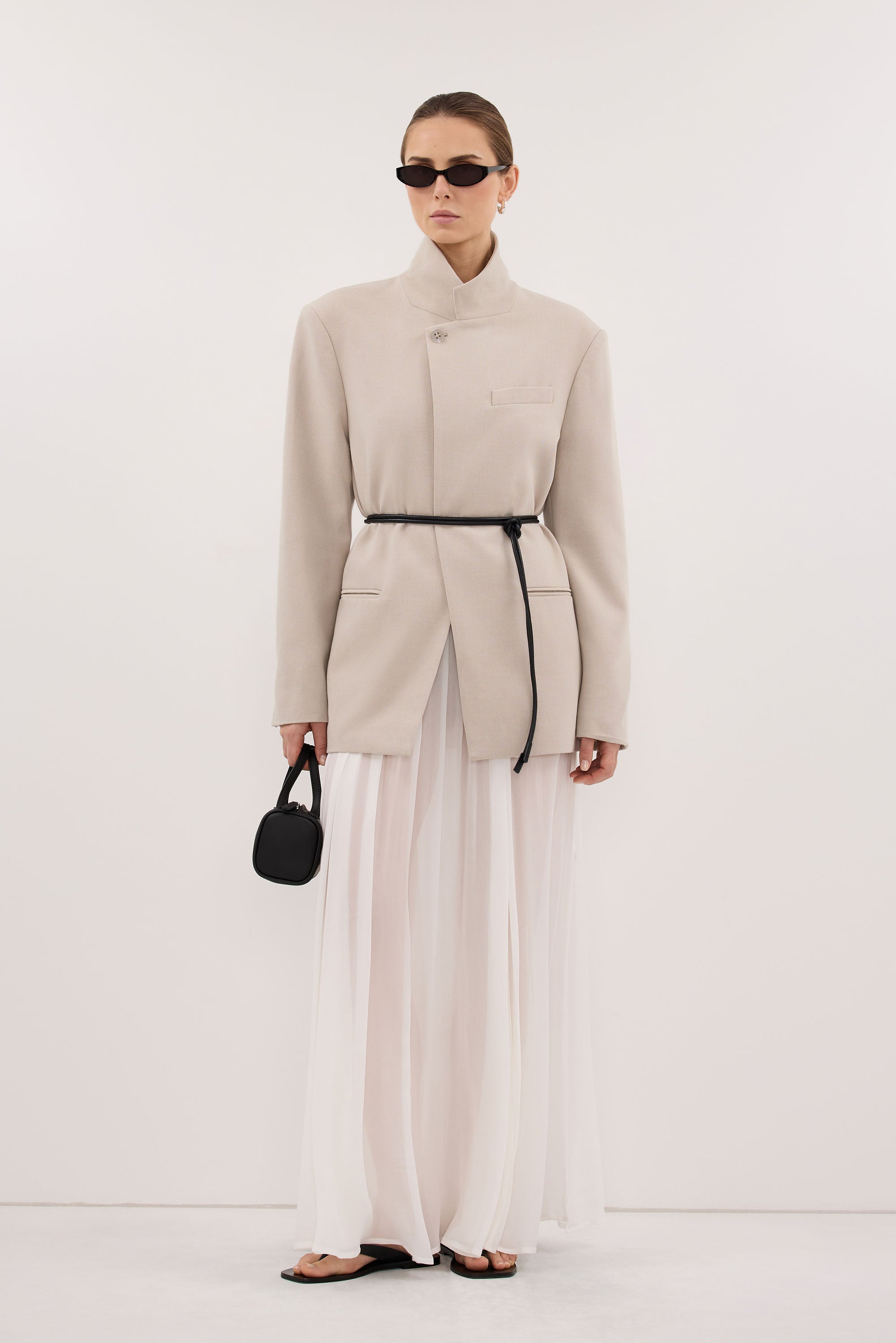 VIDA MUSHROOM STAND COLLAR BLAZER - PRE ORDER