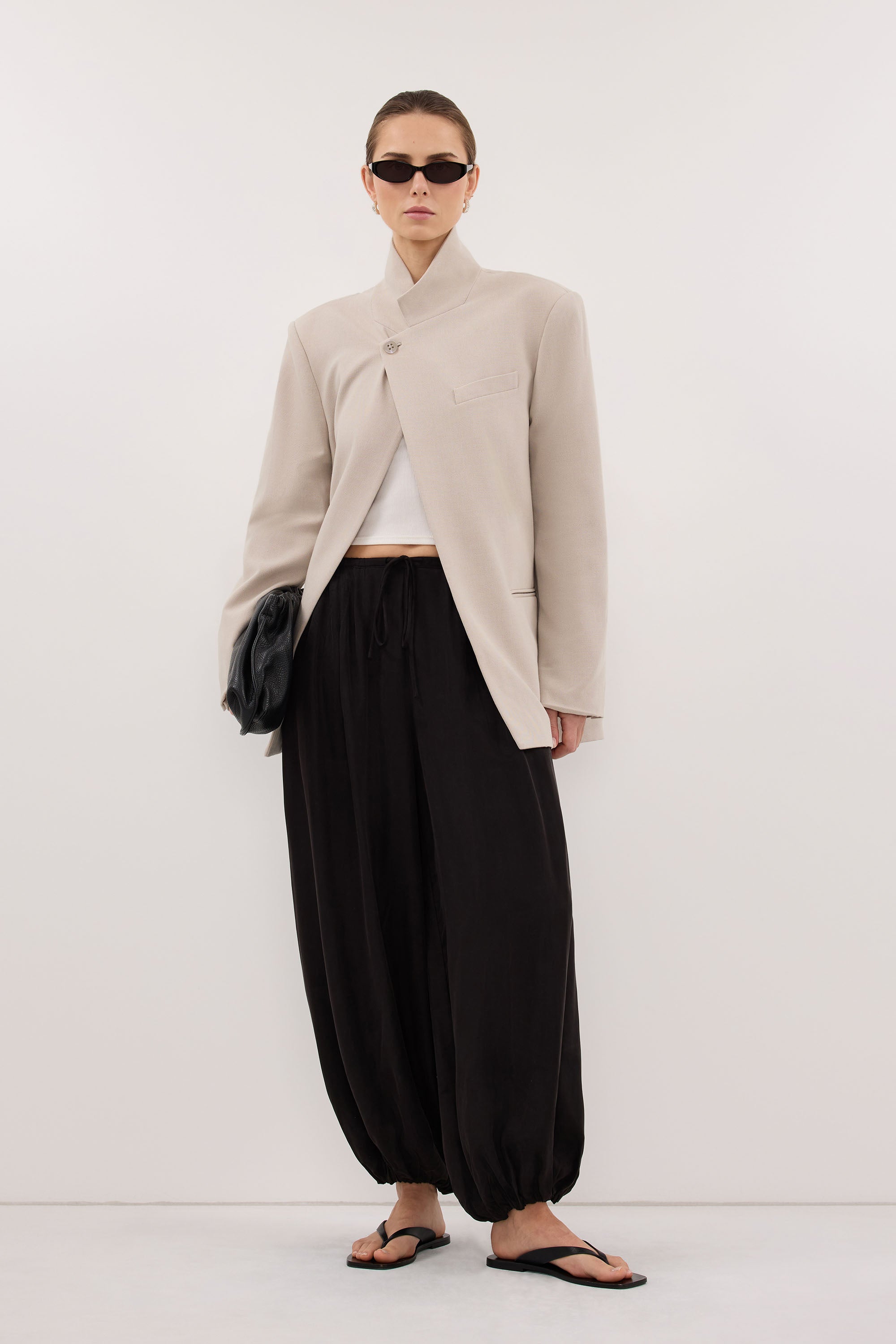 VIDA MUSHROOM STAND COLLAR BLAZER - PRE ORDER