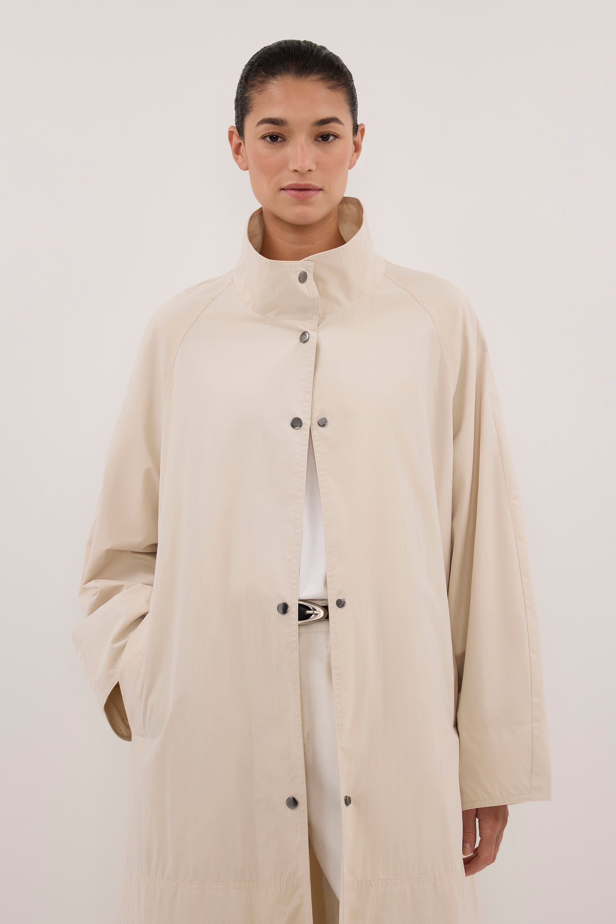 MARIS OYSTER LIGHTWEIGHT TRENCH COAT