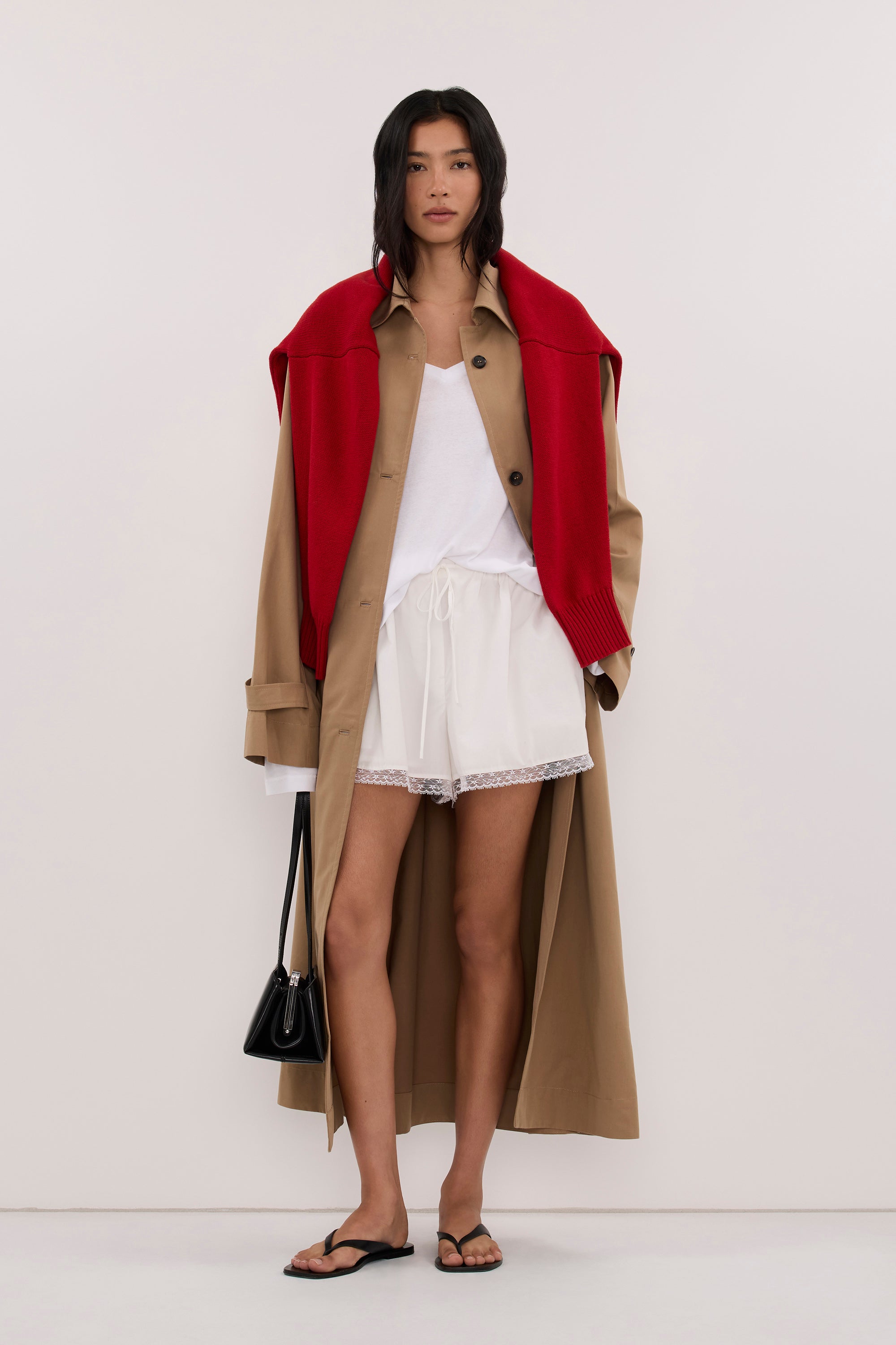 KAELA TAN LIGHTWEIGHT TRENCH COAT