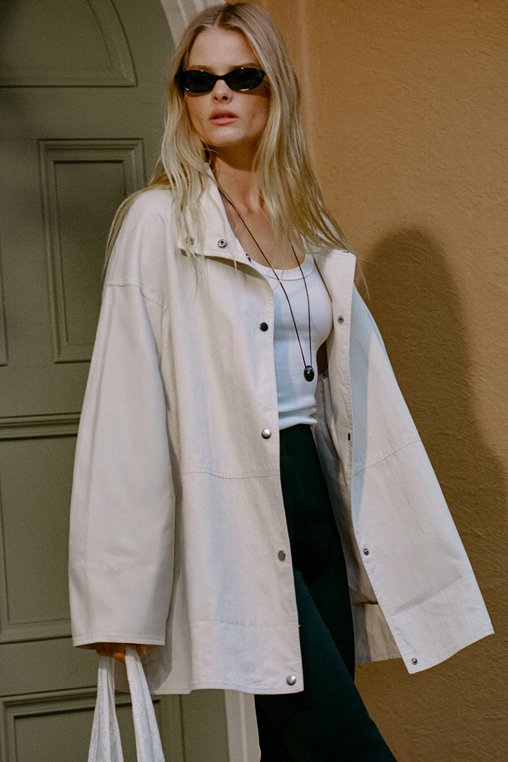 MARIS OYSTER MID LENGTH JACKET
